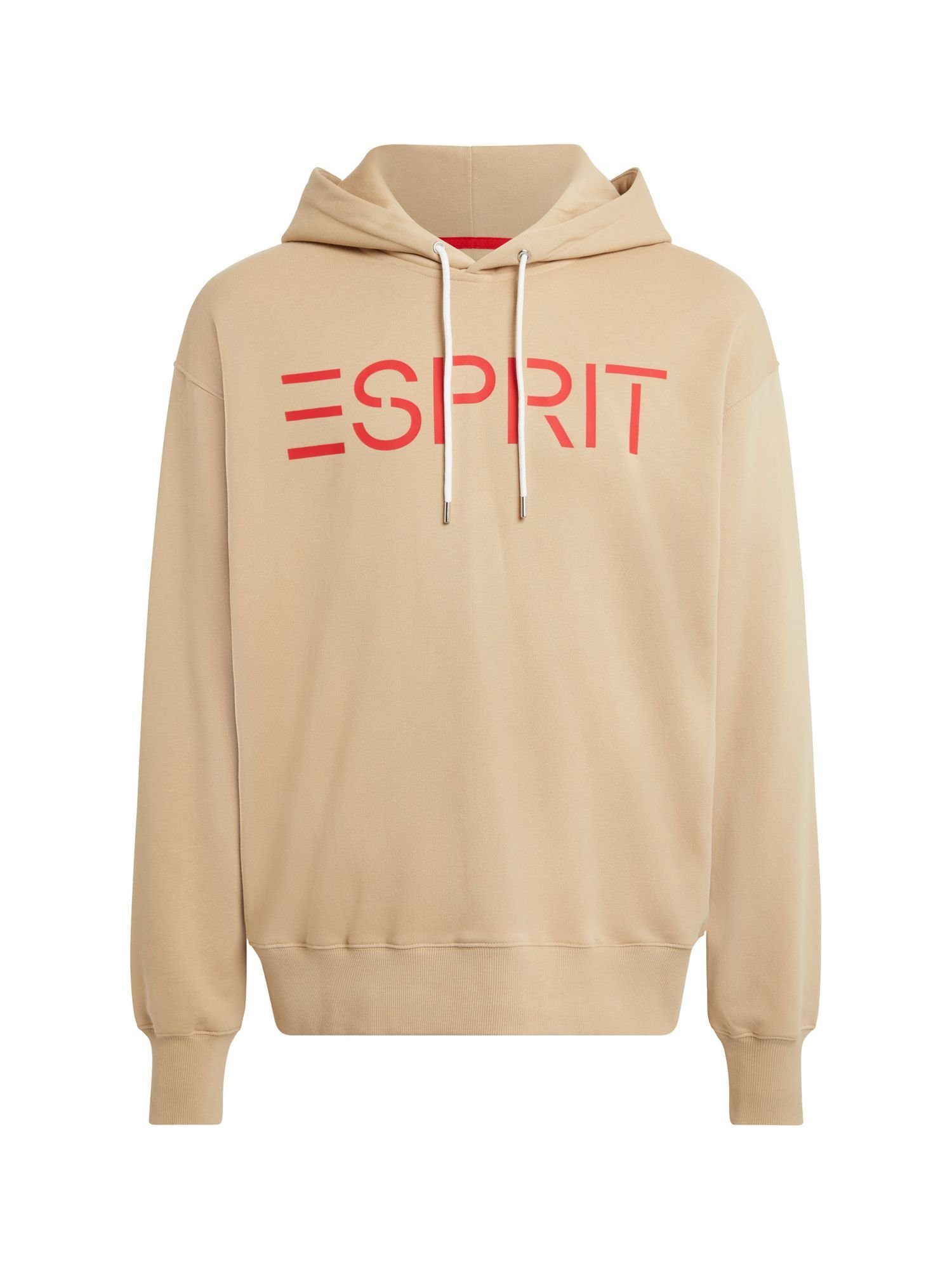 Esprit Sweatshirt Logo-Hoodie (1-tlg) SAND