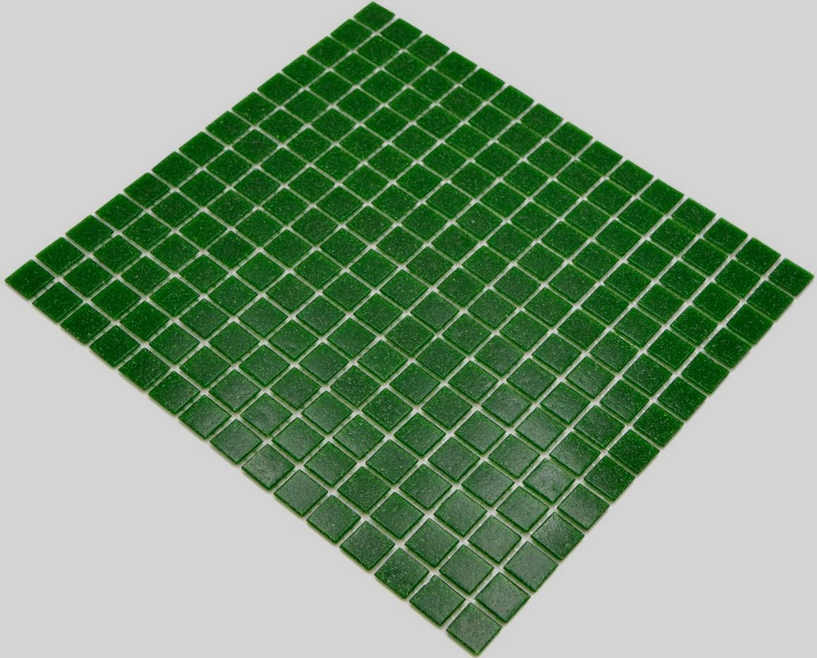 Mosani Mosaikfliesen Glasmosaik Mosaikfliesen dunkelgrün Fliesenspiegel Küchenrückwand