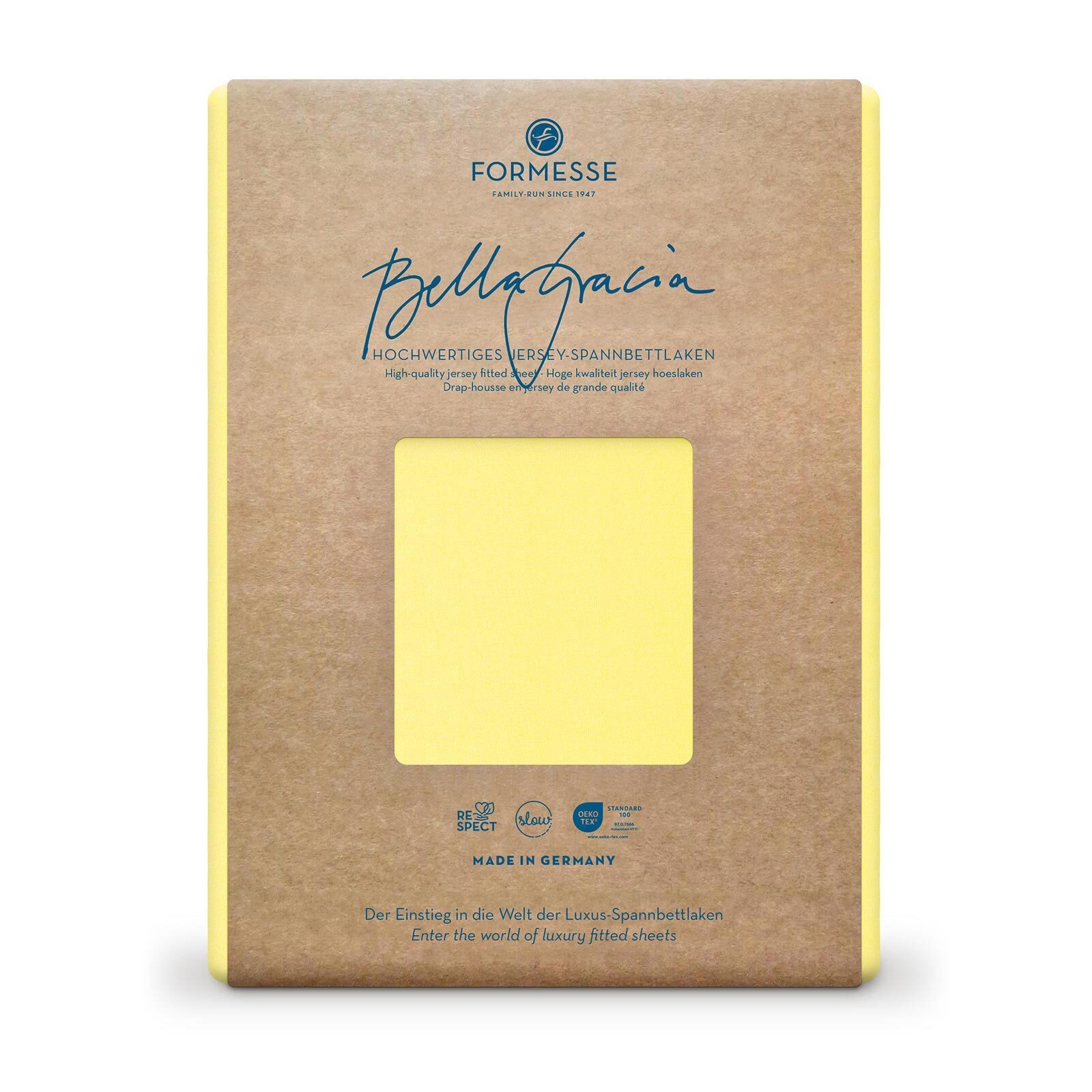 Formesse Spannbettlaken Bella Gracia, Jersey, Gummizug: Rundumgummi, (1 Stück)