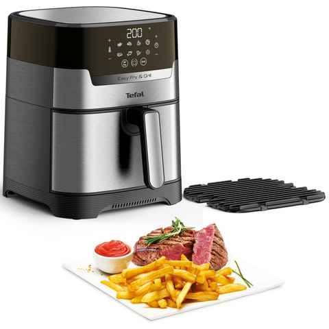 Tefal Fritteuse EY505D Easy Fry & Grill Deluxe, 1400 W, Heißluftfritteuse & Grill, digitales Display, 4,2 L, 8 Kochprogramme