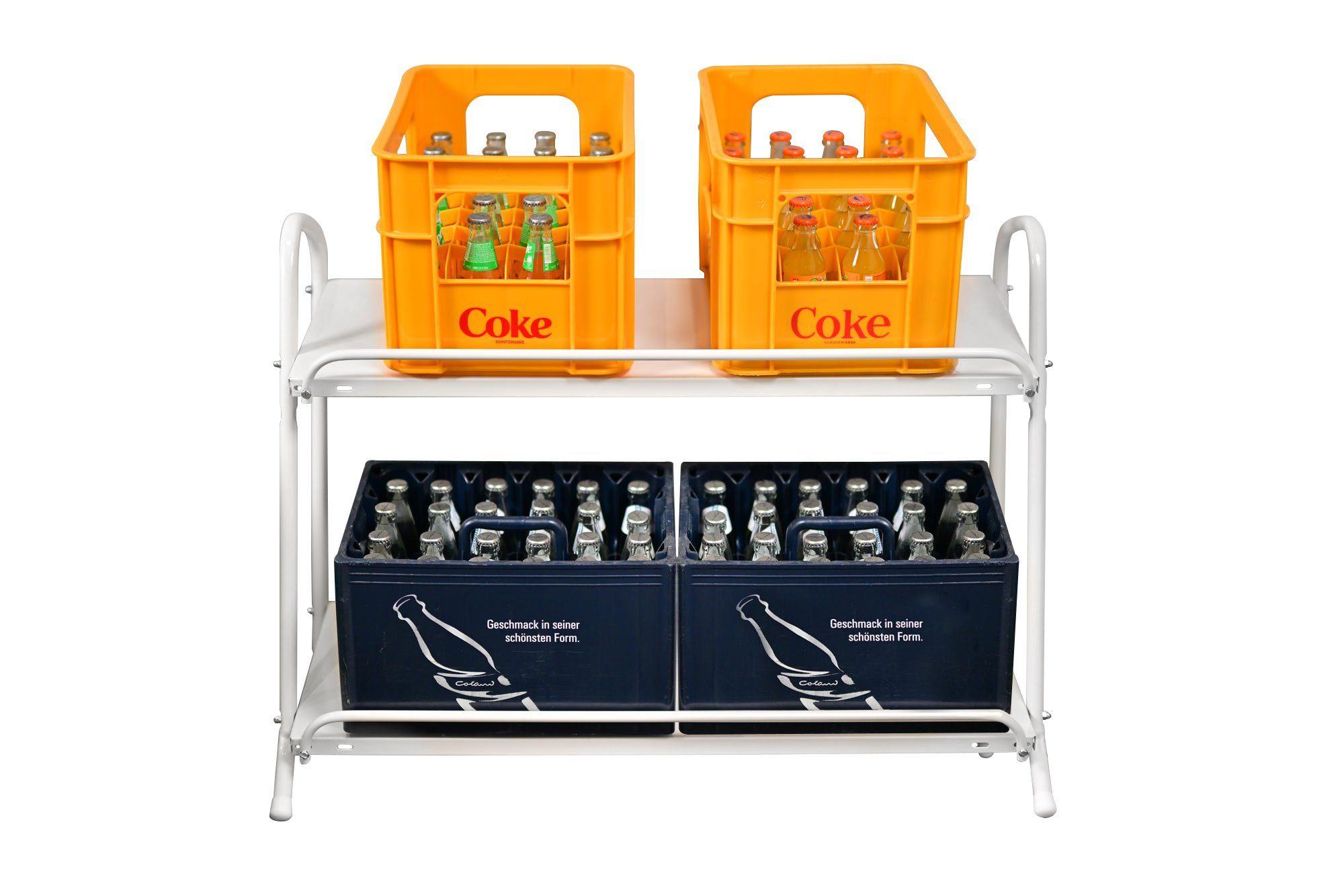 SCHULTE Regalwelt Kastenständer für bis zu 6 Kisten, 74,5x95x40 cm (HxBxT), Traglast pro Ebene 60 Kg