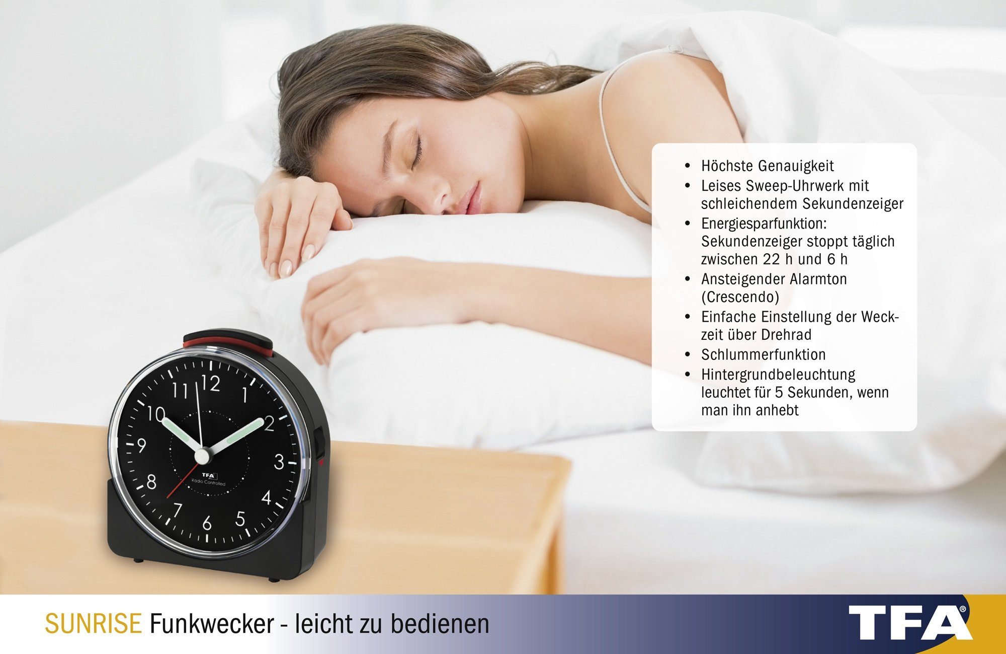 TFA Dostmann Funkwecker TFA 60.1513 Analoger günstig online kaufen