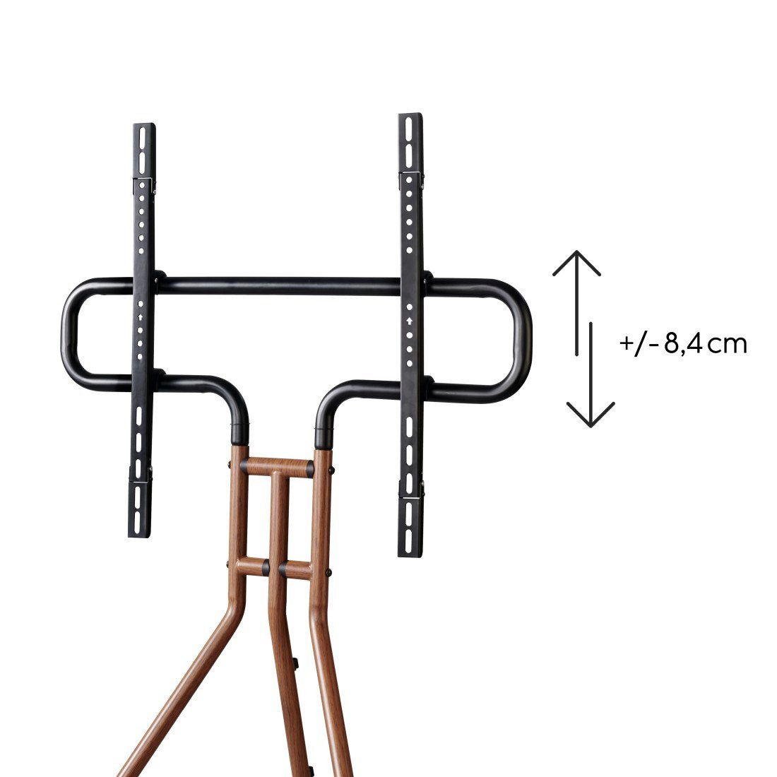 Hama TV-Ständer TV-Stand, 191 cm, 75 Zoll, höhenverstellbar, Holzoptik Walnuss, 40 Kg, (bis 75 Zoll)