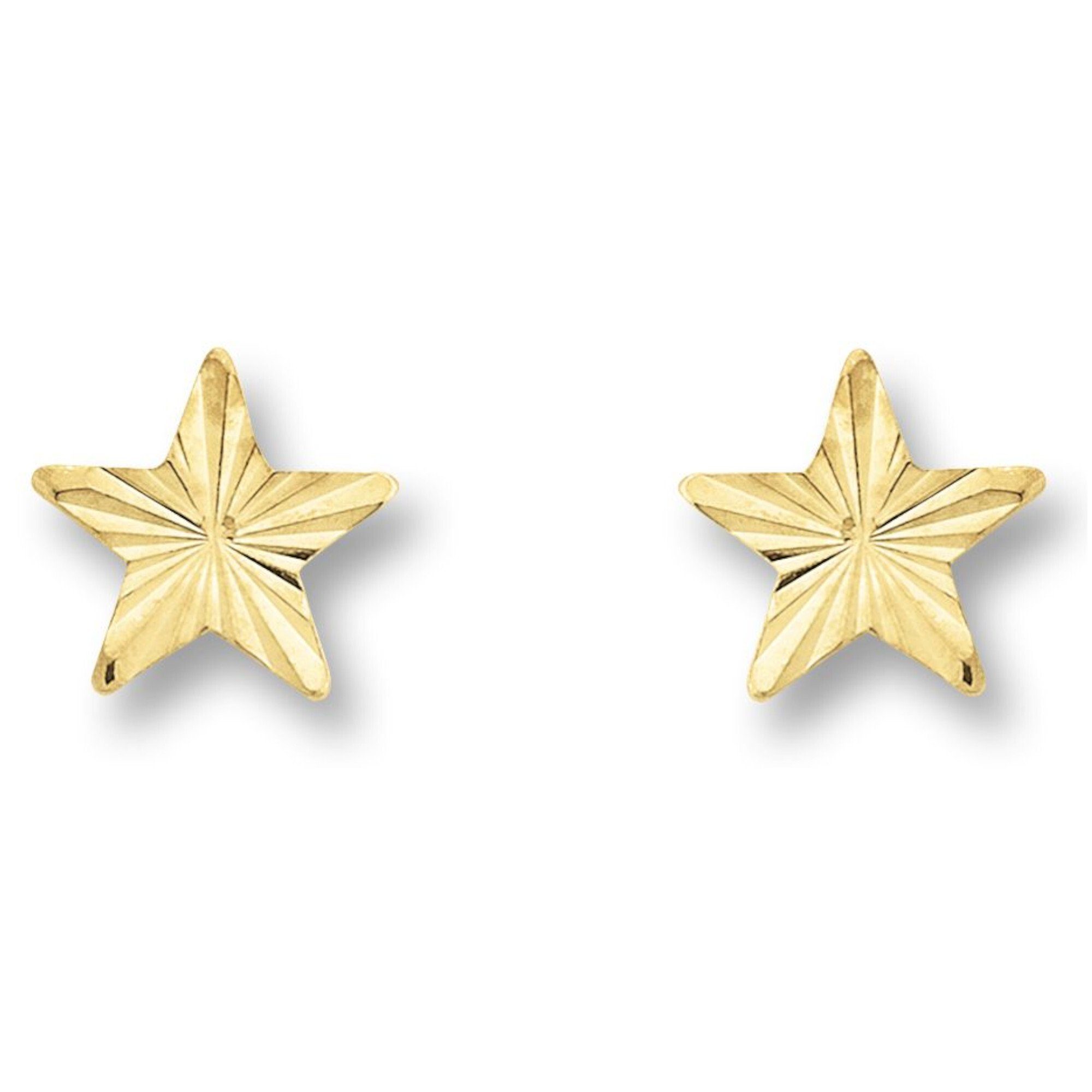 ONE ELEMENT Paar Gold Stern, mit aus Gelbgold, Schmuck Hersteller 333 70 Ohrringe Stern Damen Tradition Ohrstecker jähriger Schmuck Ohrstecker vom
