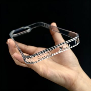 FELIXLEO Smartphone-Hülle Smartphone-Hüllen Apple iPhone 15 Pro Clear Case mit MagSafe ​​​​​​​