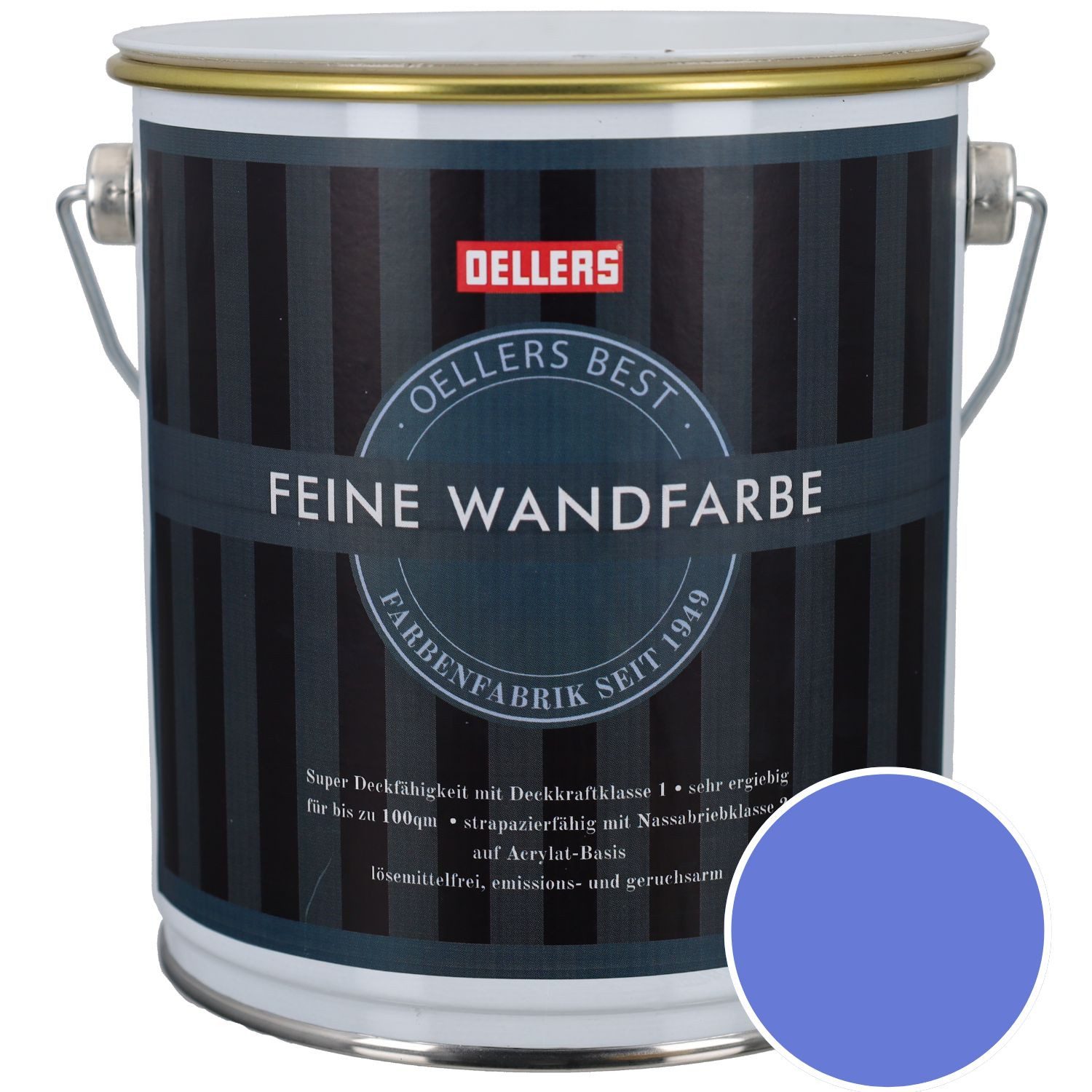 OELLERS Wandfarbe Premium, Feine Wandfarbe, 2,5 Liter Matt