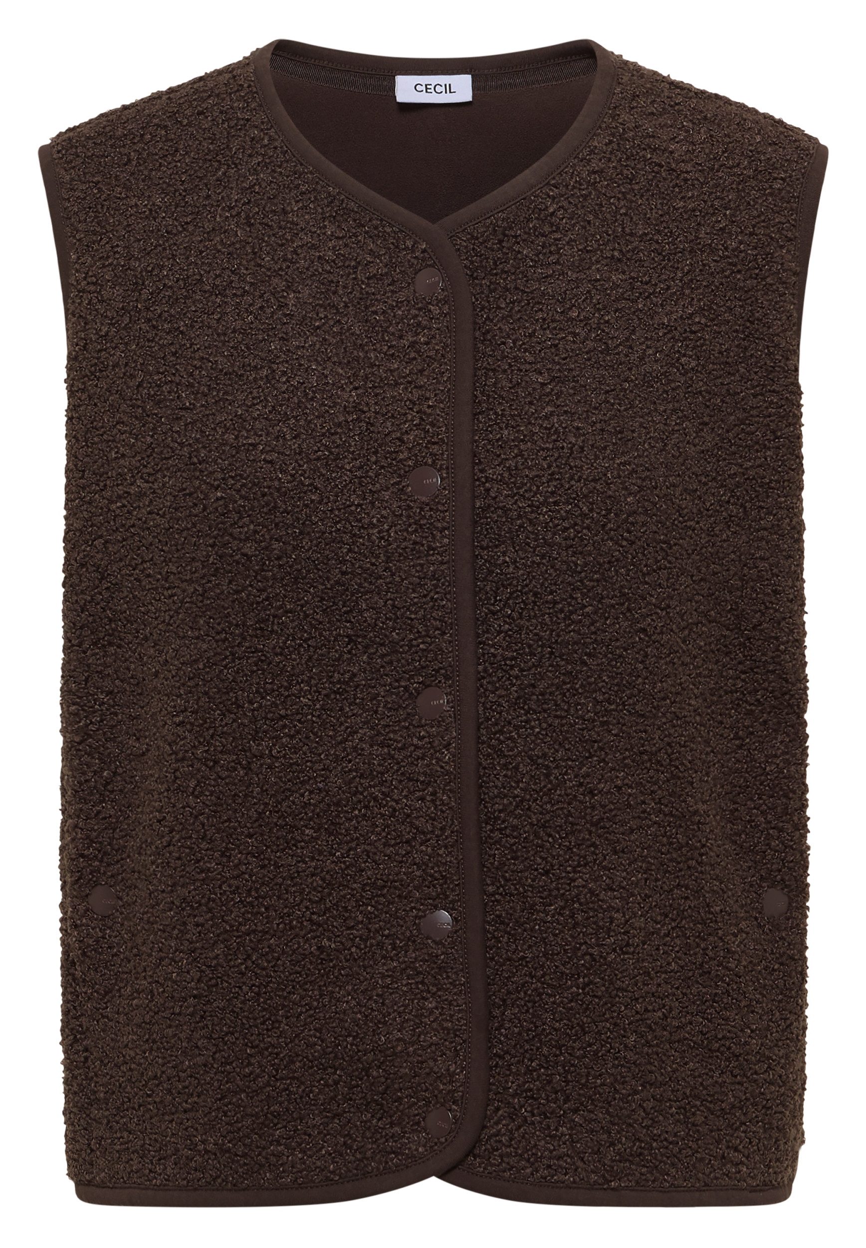 CECIL Longweste Weste in Wolloptik - Casual Fit
