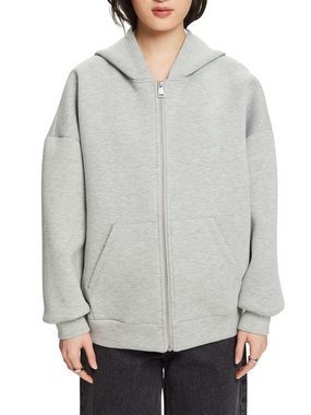 Esprit Sweatjacke Oversize Hoodie aus Scuba (1-tlg)