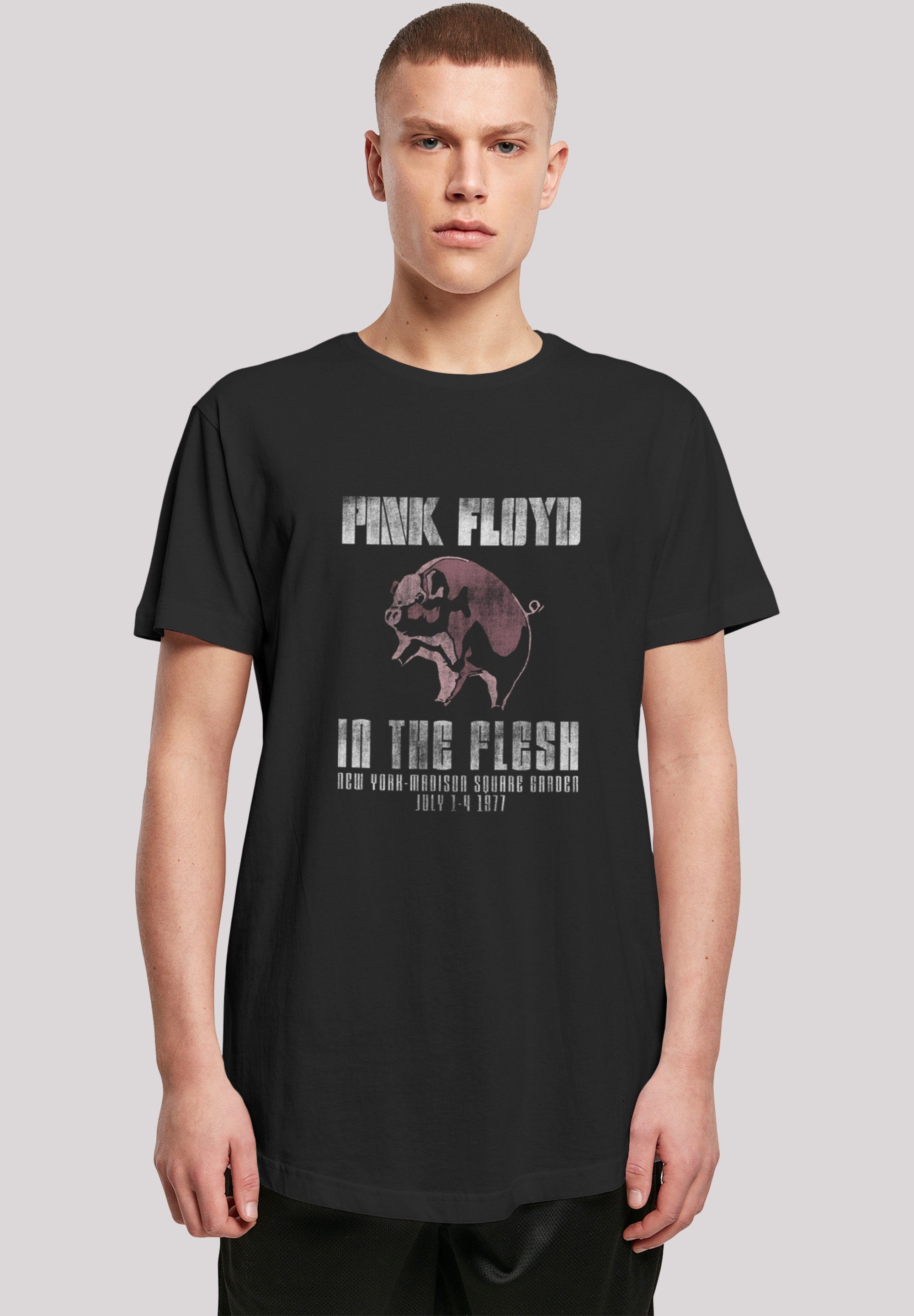 F4NT4STIC T-Shirt Pink Floyd Shirt Rock Musik The Print In Band Flesh