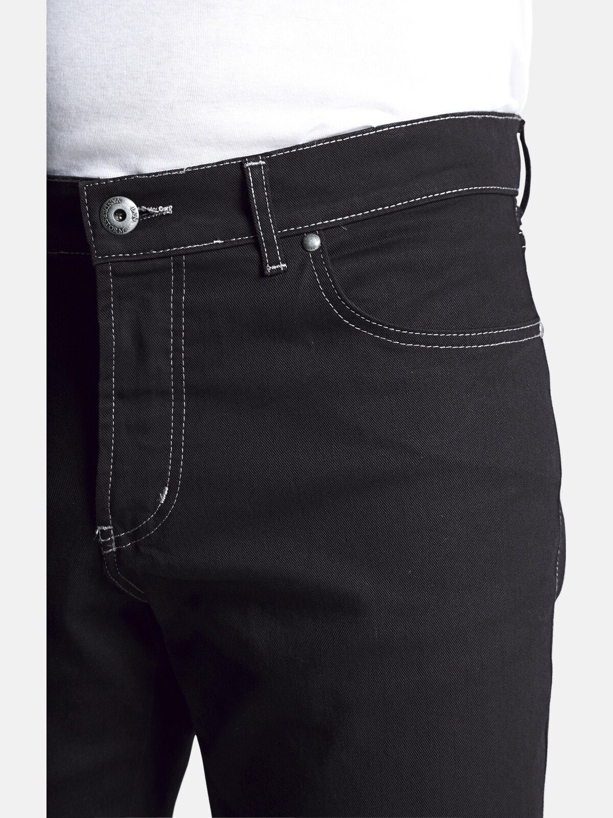 Vanderstorm Stretch-Denim Jan 5-Pocket-Jeans GUNNAR schwarz angenehmer