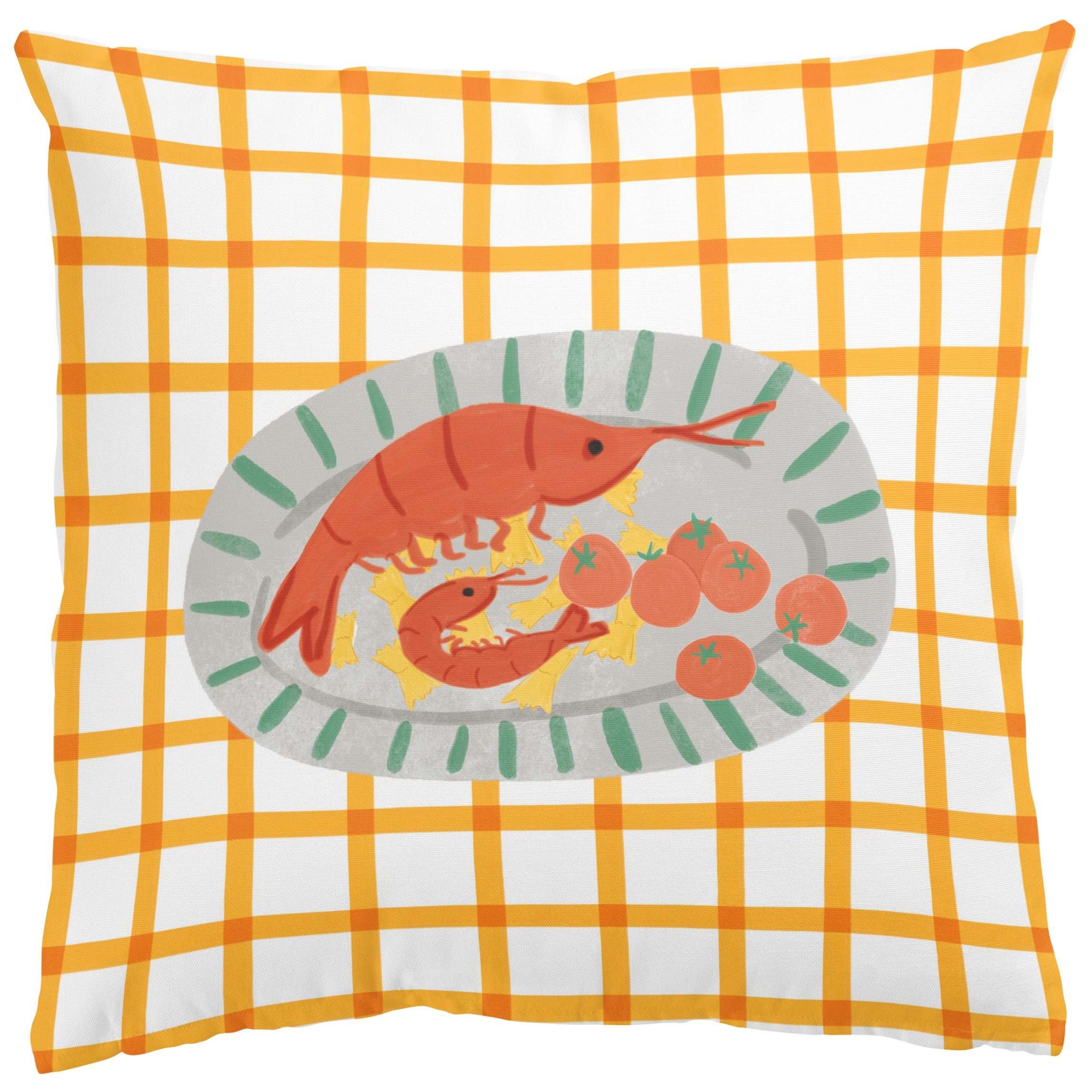 Bilderdepot24 Dekokissen drinnen Kissenhülle/ Sofakissen/ Zierkissen orange Kulinarisch Vintage, Bezug mit / ohne Füllung Zierkissen Outdoor Sofa Bett