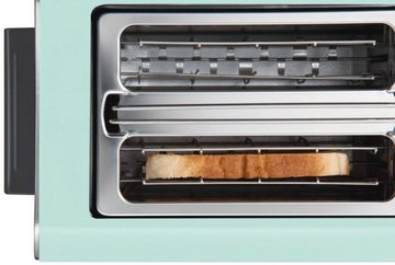 BOSCH Toaster Styline TAT8612, 2 kurze Schlitze, für 2 Scheiben, 860 W, mint turquoise-black grey