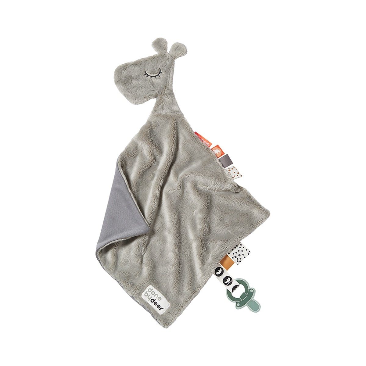 Done by Raffi Schnullerbefestigung Schmusetuch Kuscheltuch Grey Schmusetuch Deer