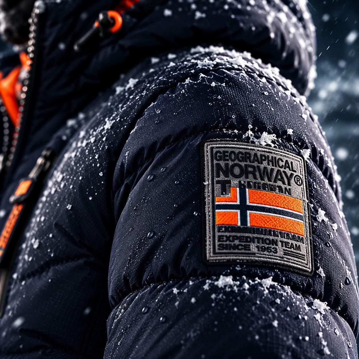 Geographical Norway Winterjacke Herren Hochwertige Outdoorjacke Kapuzenjacke Parka – Bild 3 von 5