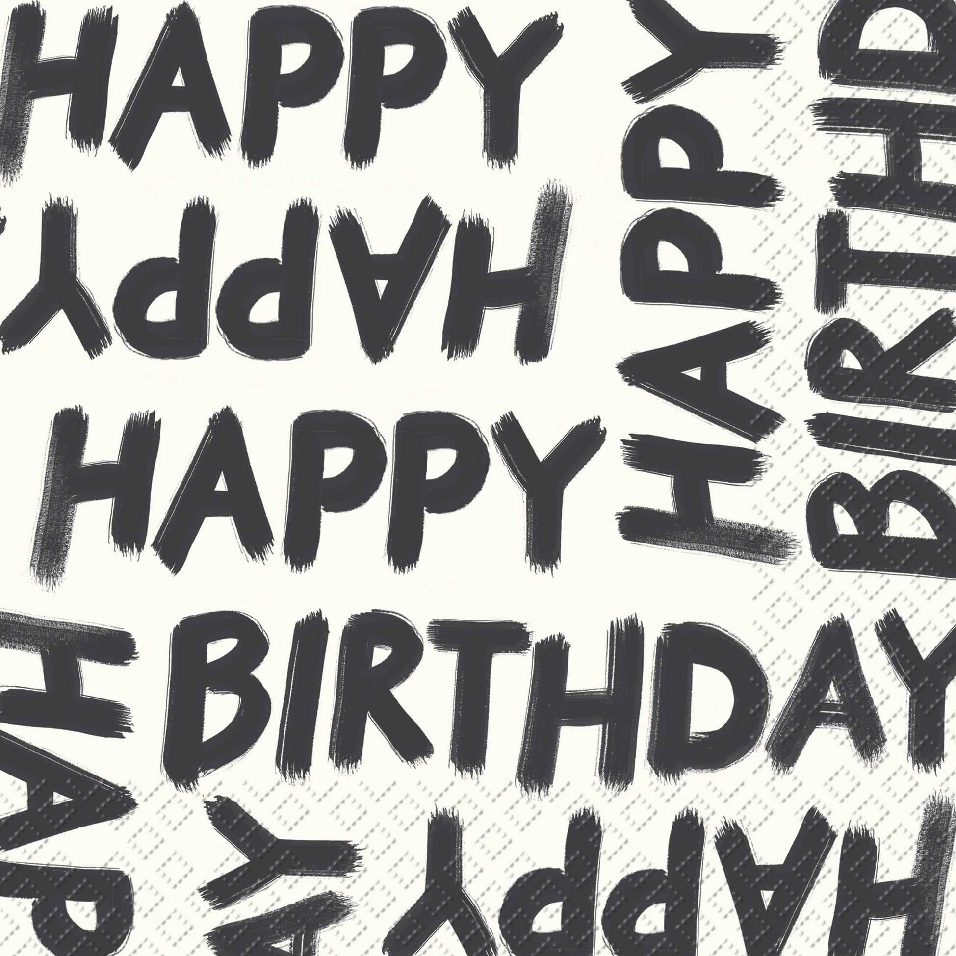 stewo Papierserviette 5335 60 Lunchservietten Happy Birthday - 33 x 33 cm, 20 Stück