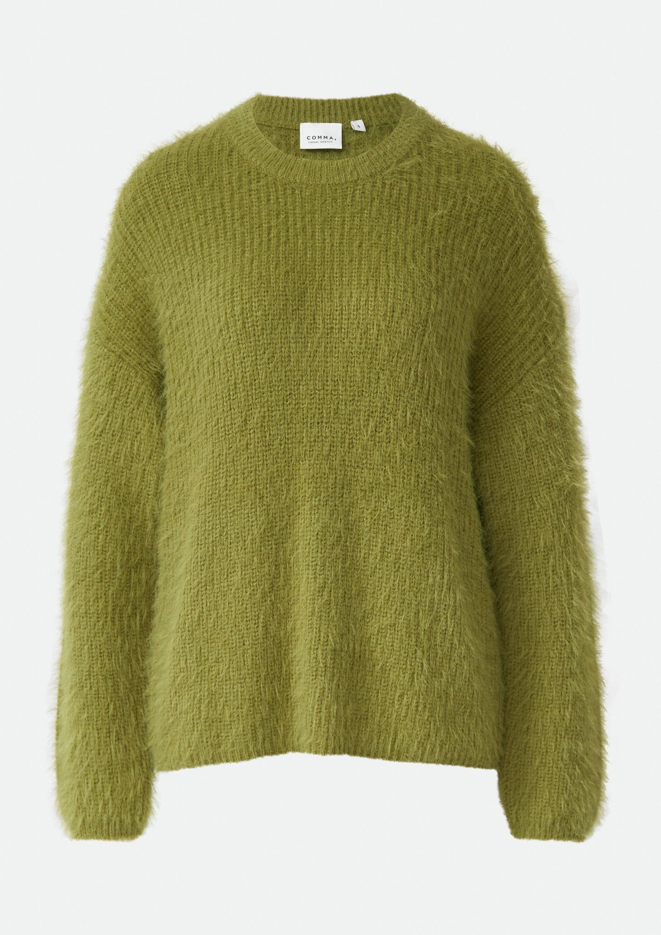 comma Longpullover Strickpullover Kuscheliger Oversize-Strickpullover