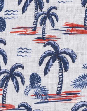 bugatti Kurzarmhemd mit Palmen-Print