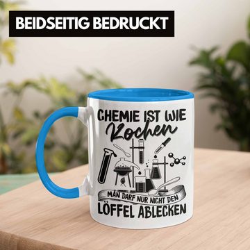 Trendation Tasse Chemie Ist Wie Kochen Tasse Geschenk für Chemiker Student Lustiger Spr