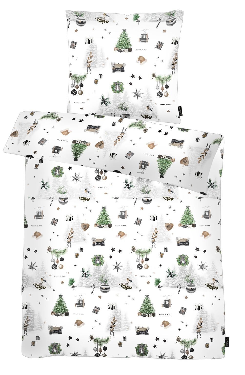 APELT Bettwäsche Max Flanell, Feinflanell, 2 teilig, Winterwelt günstig online kaufen