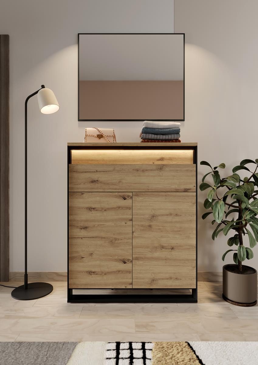 Compleo Garderoben-Set (Kommode und Spiegel), Modern Set günstig online kaufen