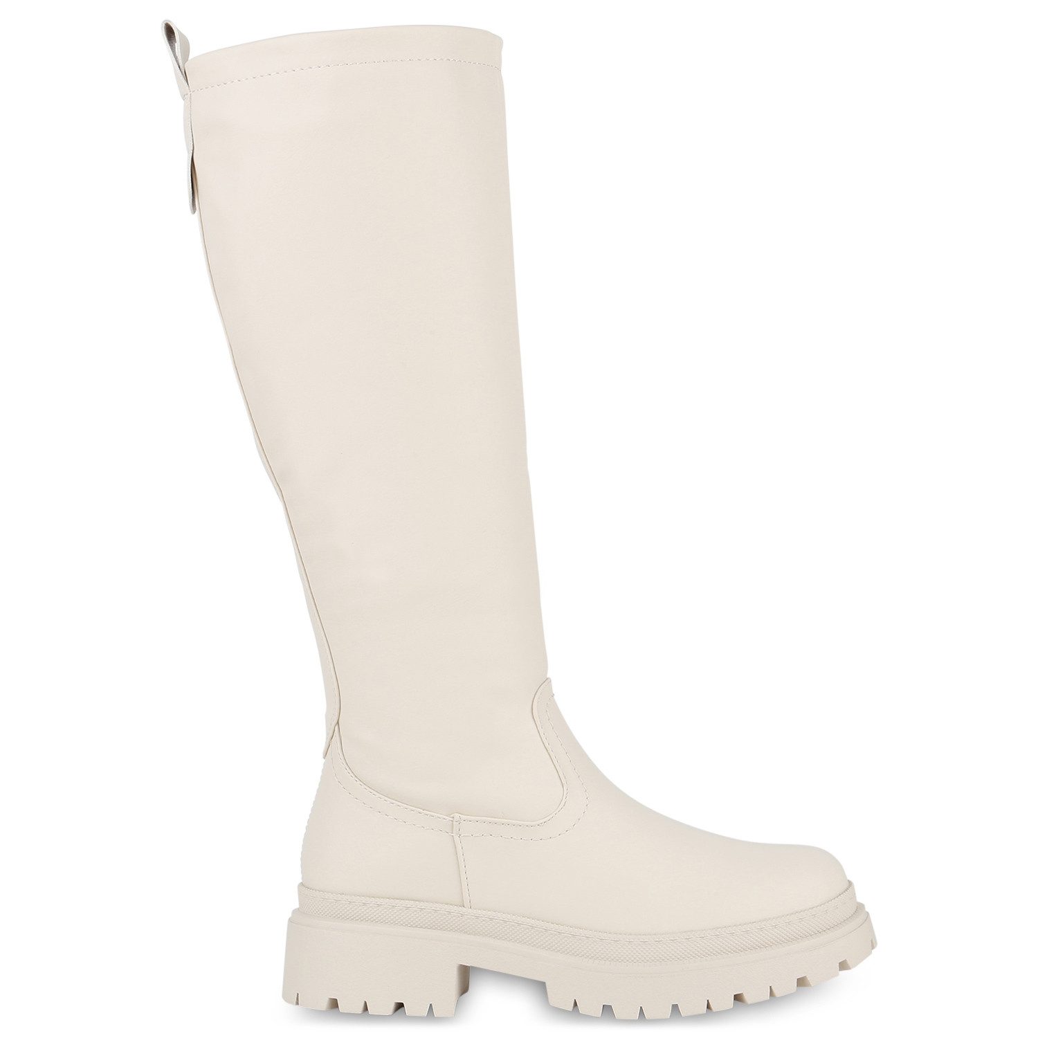 VAN HILL 839544 Plateaustiefel Damen Plateaustiefel Trendy Stiefel mit Profilsohle und Blockabsatz – Bild 2 von 4