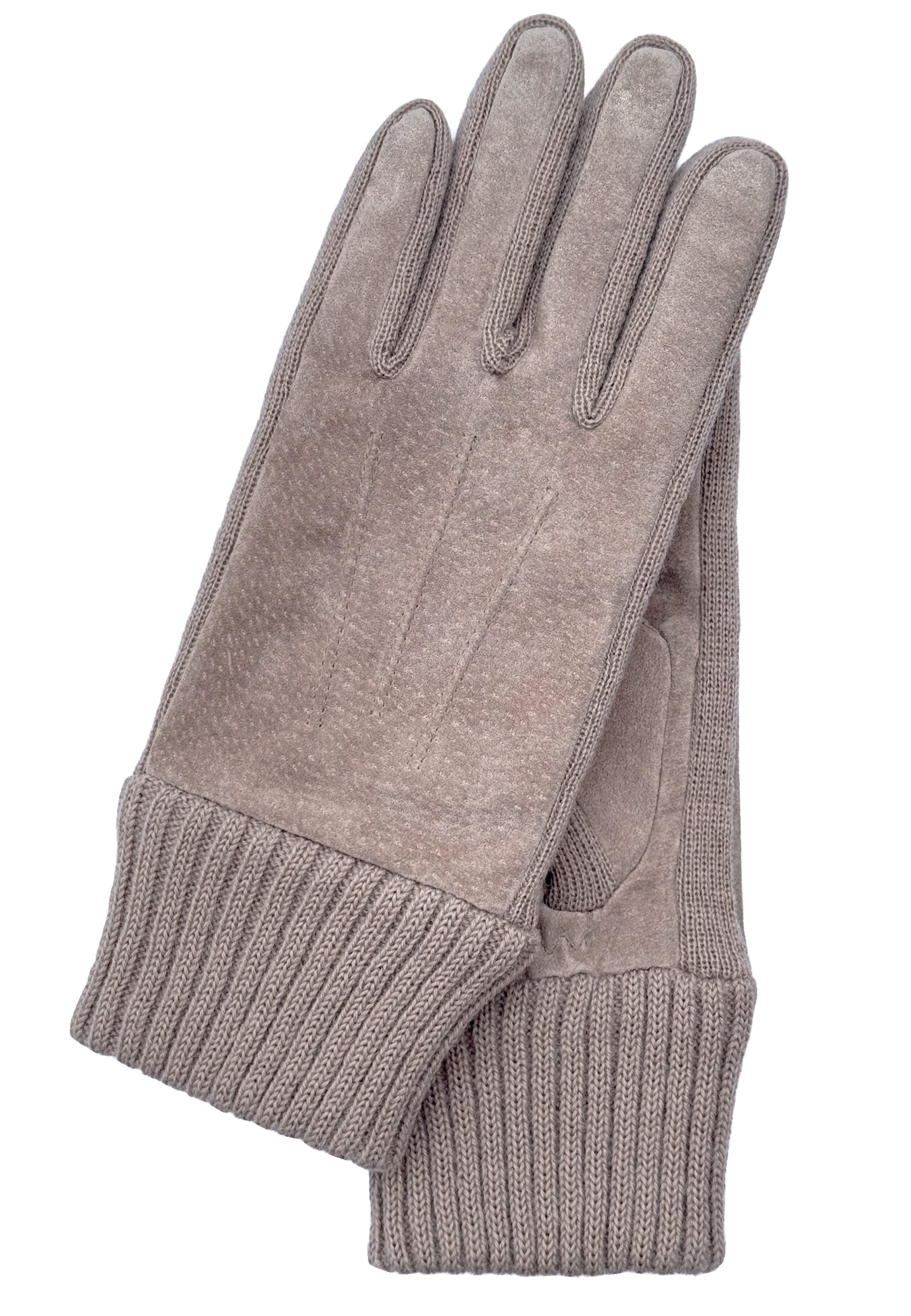 KESSLER Lederhandschuhe Style Liv (Paar, 1-St., Handschuhe) Pig Suede Leder, Komfort Fit, kuscheliges REPREVE® Fleecefutter