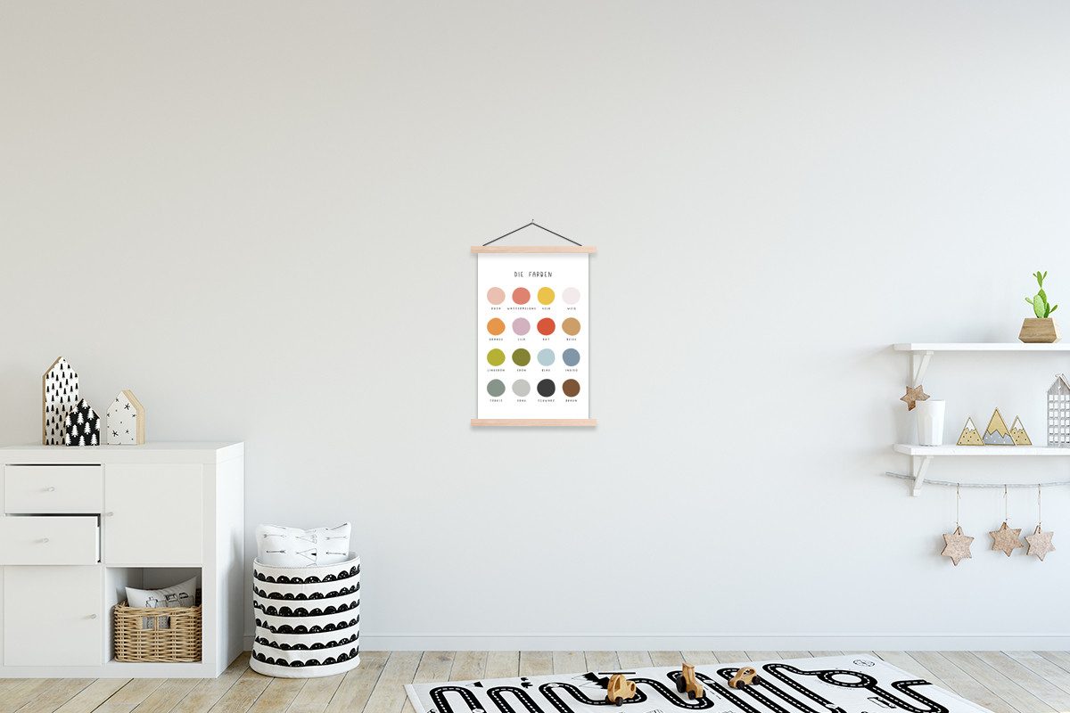 MuchoWow Poster Pädagogisch - Lernfarben - günstig online kaufen