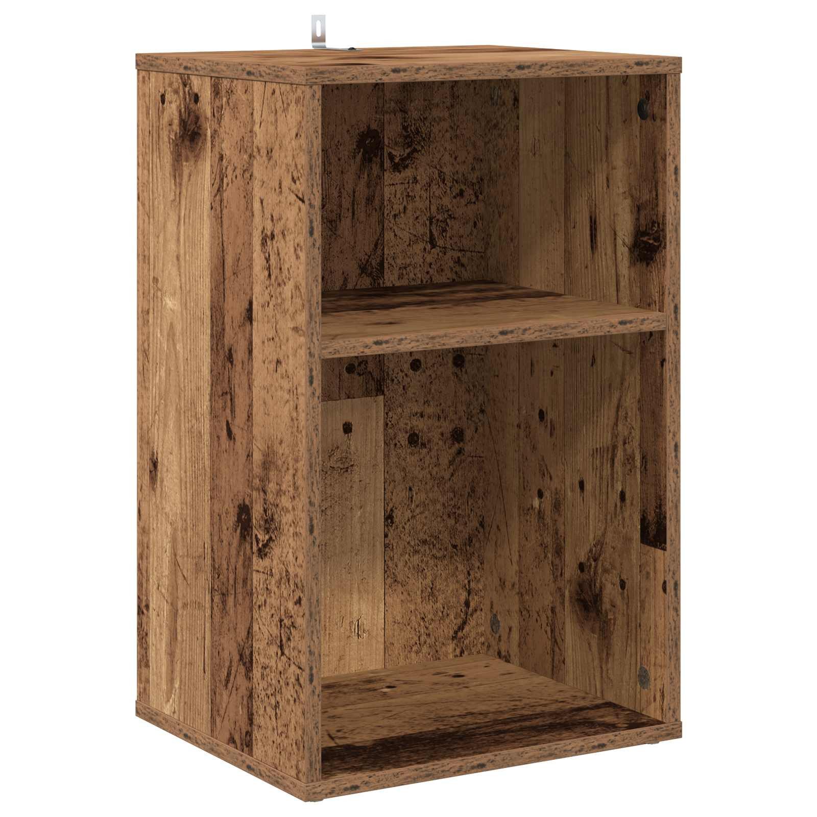 vidaXL Schranksystem Schallplattenschrank Altholz 38 x 33 x 61 cm Holzwerkstoff (1-St)