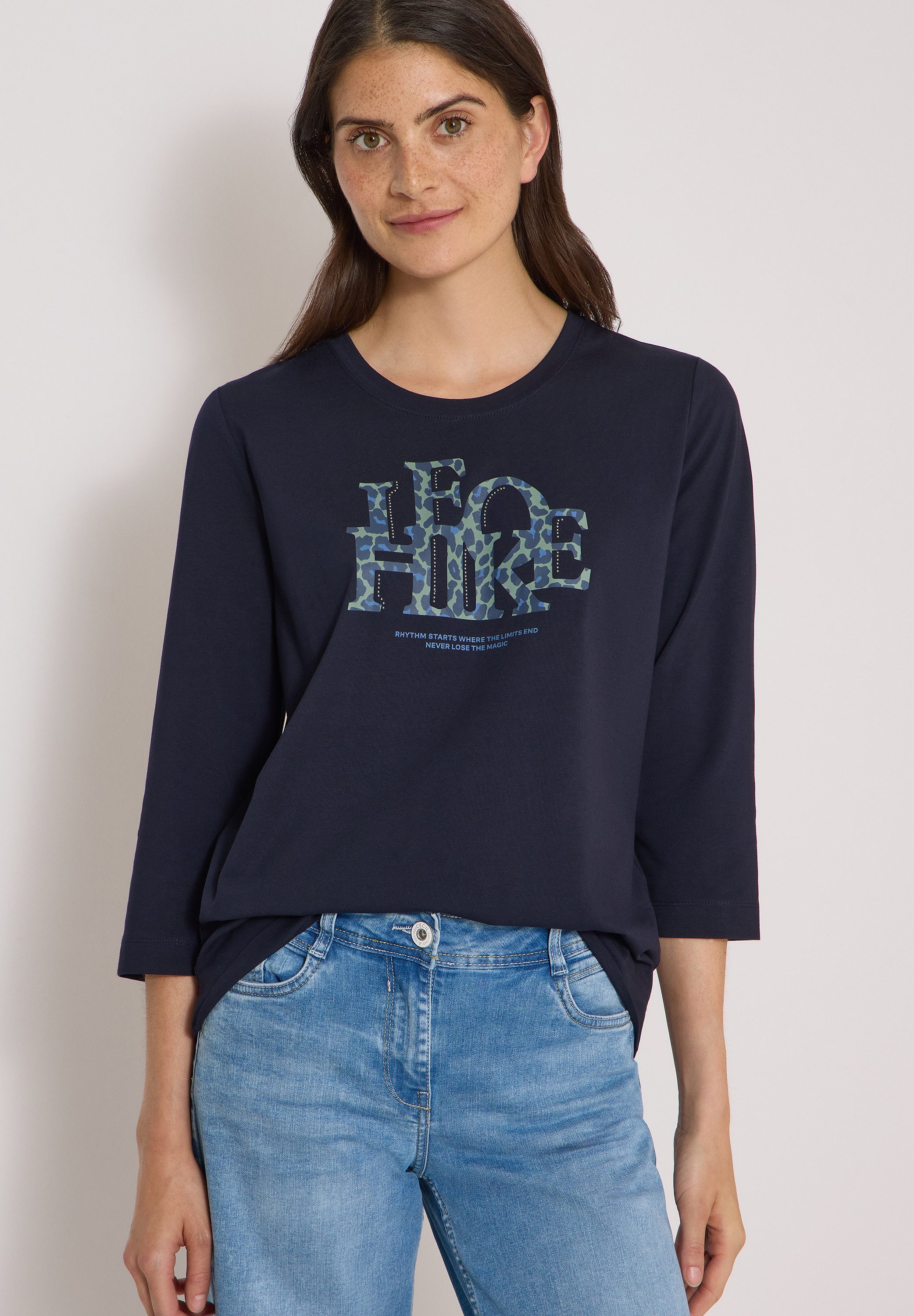 CECIL 3/4-Arm-Shirt mit 3/4 Ärmeln