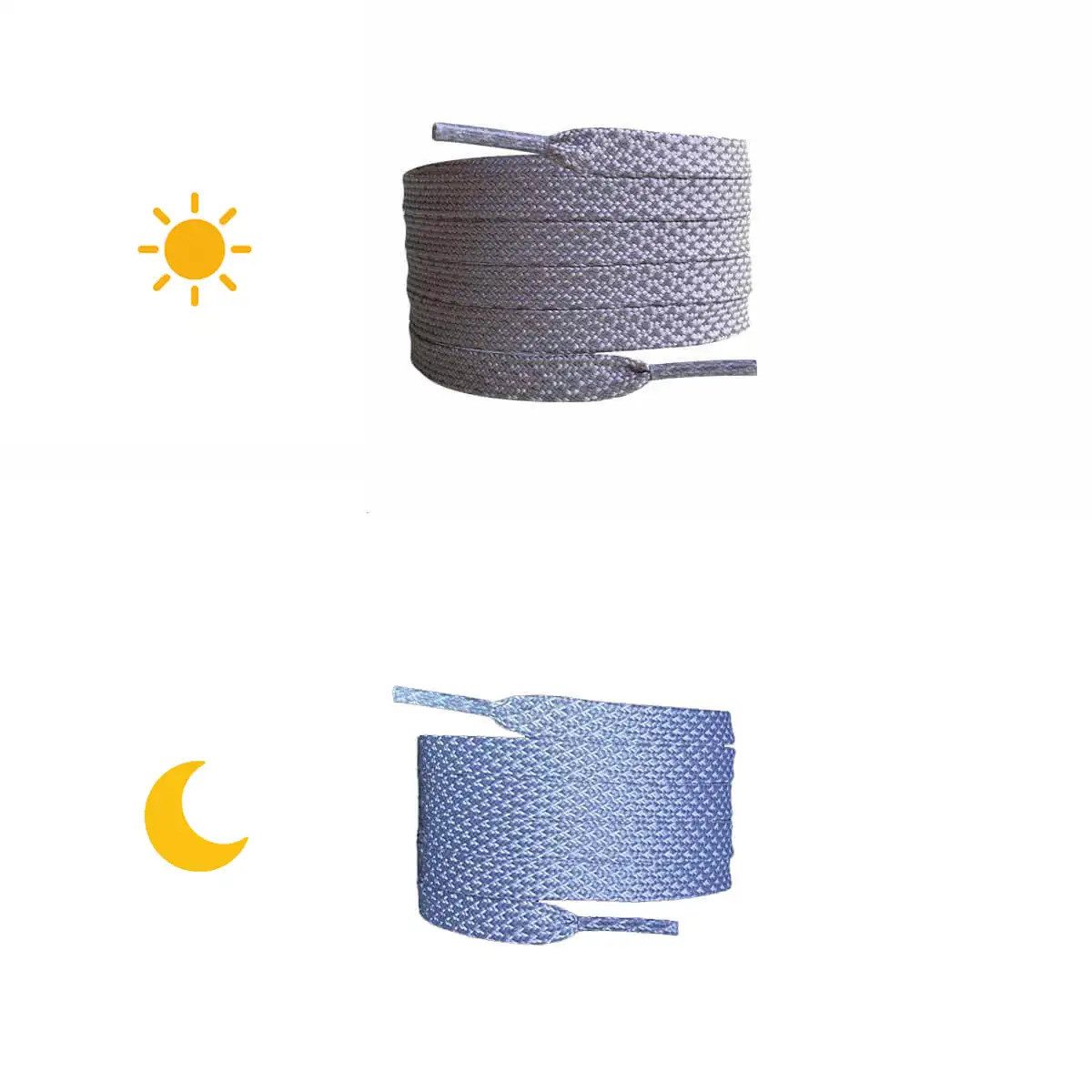 Basicwear Germany Schnürsenkel Reflektierende Schnürsenkel - Flach