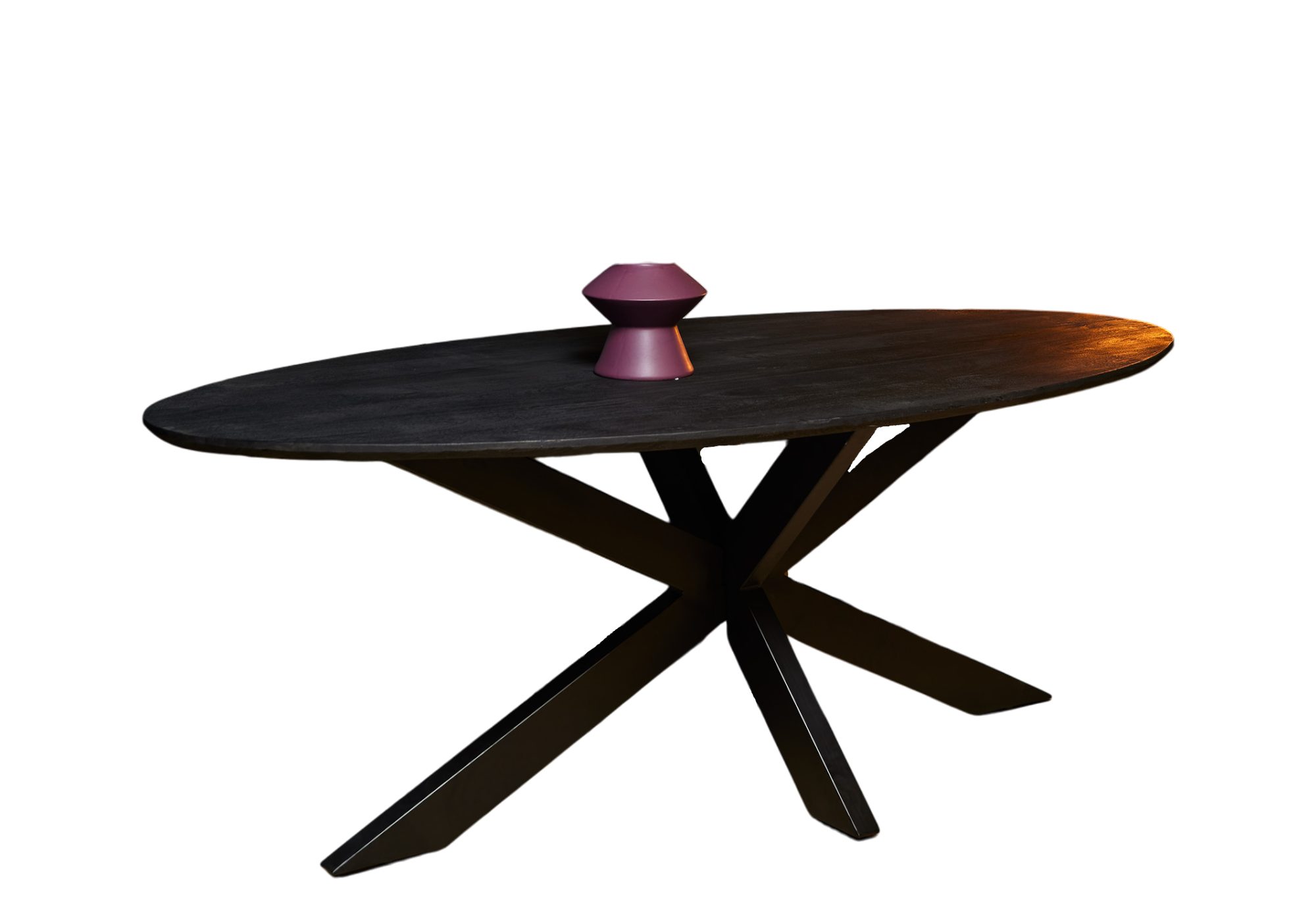 BENEDO MÖBEL Esstisch Oval HALIFAX Black günstig online kaufen