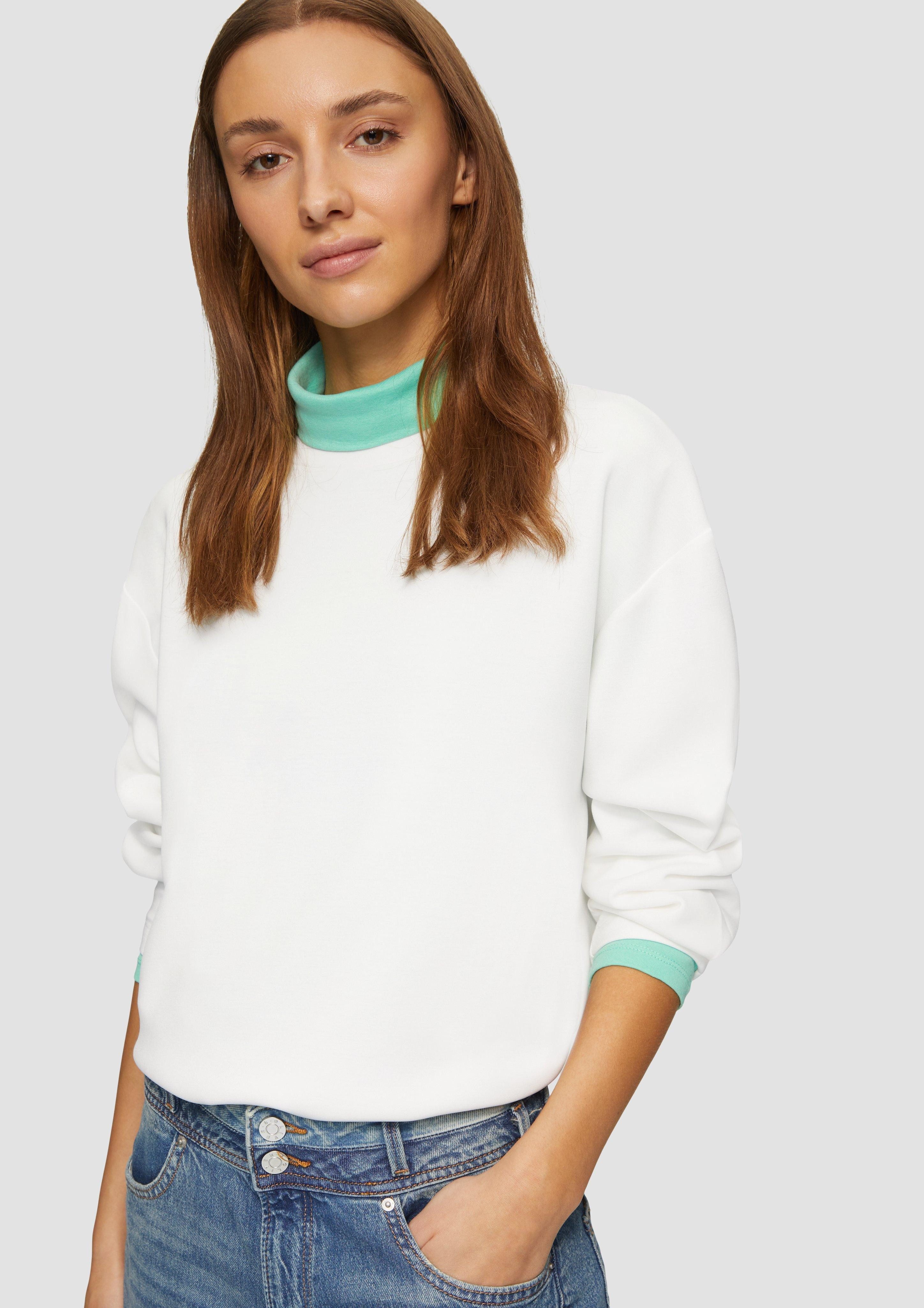 s.Oliver Sweatshirt Scuba-Sweatshirt aus Modalmix mit günstig online kaufen