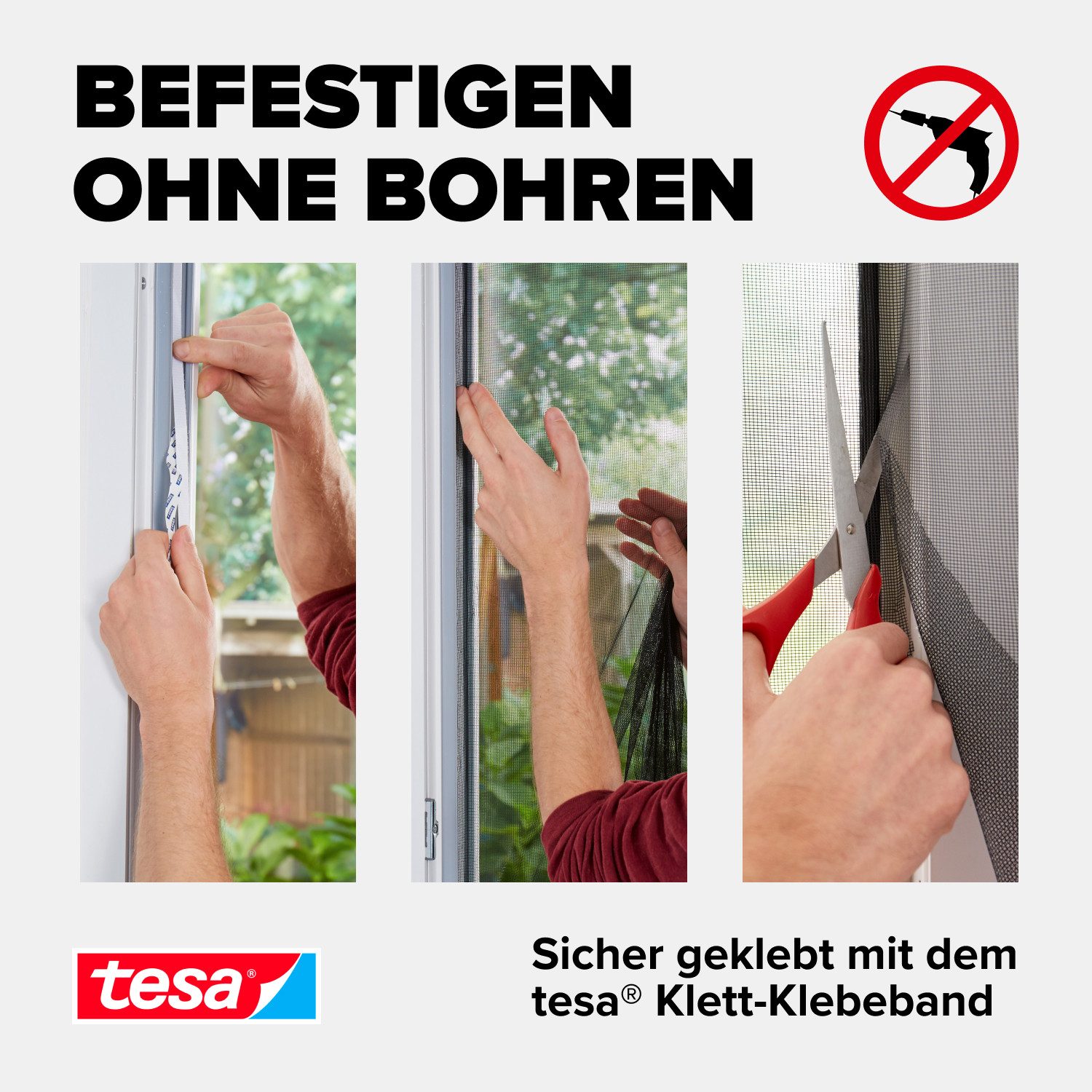 tesa Fliegengitter-Gewebe Insect Stop Standard Fliegengitter für Fenster, ( günstig online kaufen