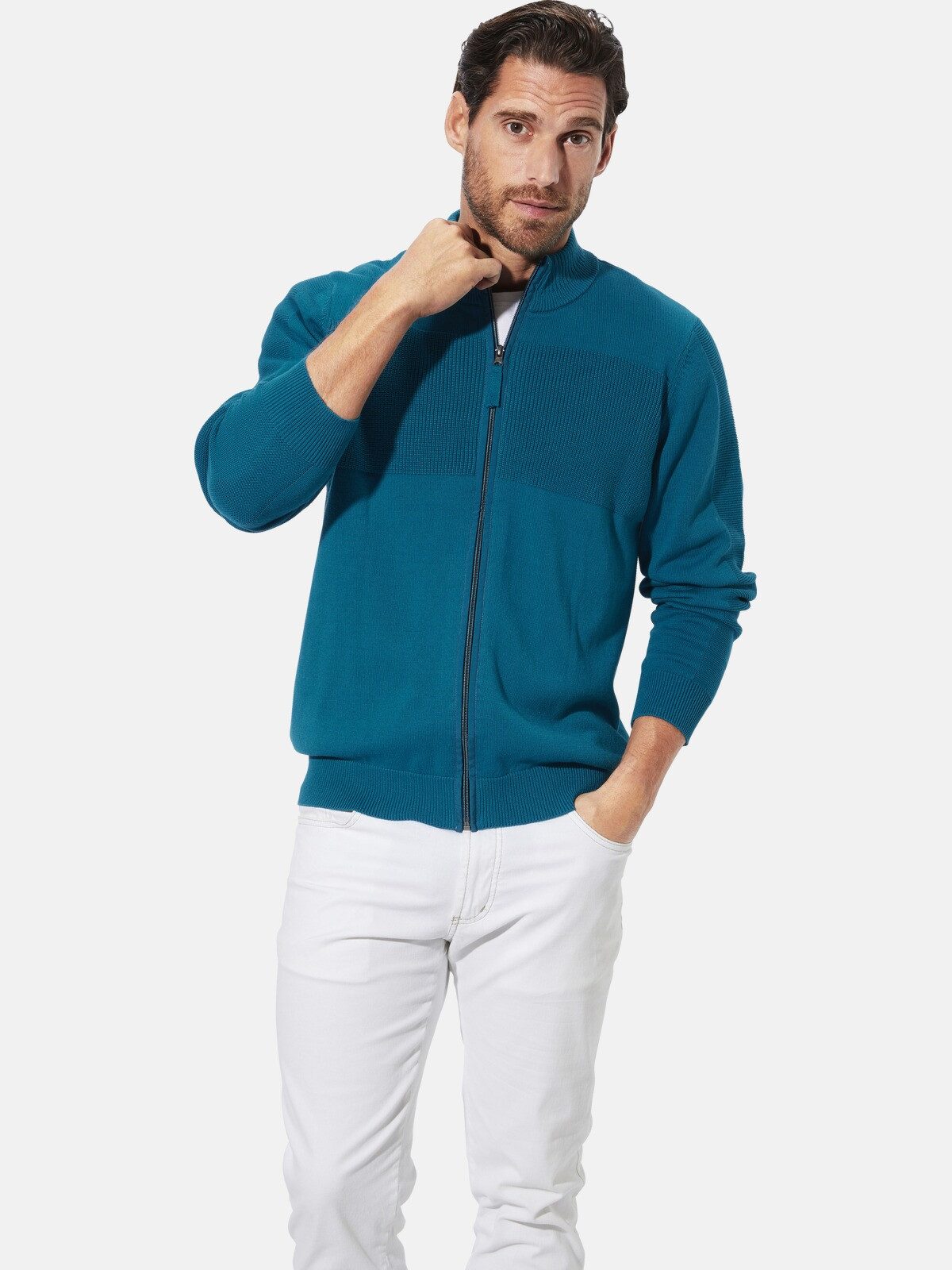 Babista Strickjacke ALEDOR mit Strukturstrick-Partien günstig online kaufen