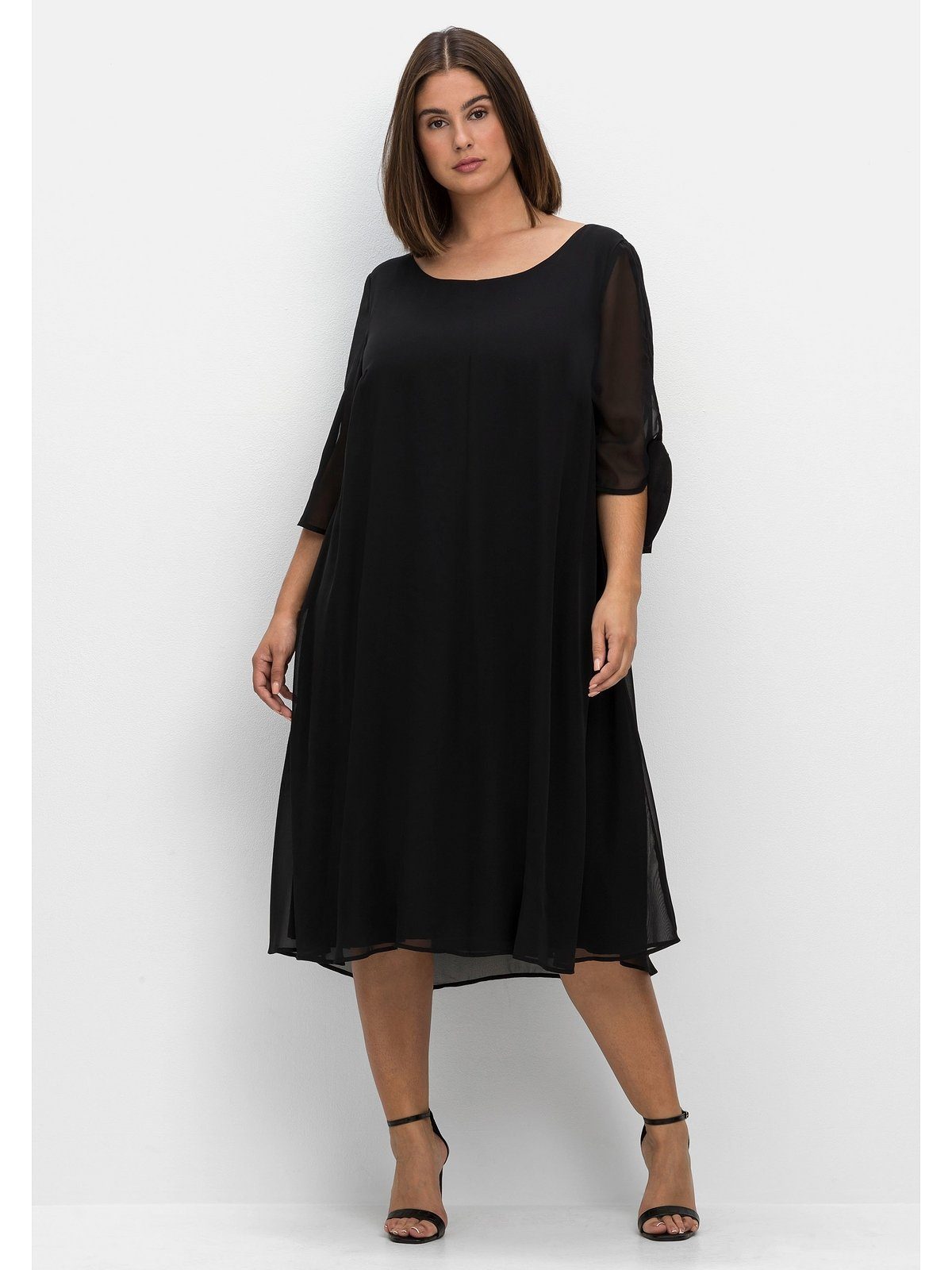 Sheego Midikleid Große Größen im Lagenlook günstig online kaufen