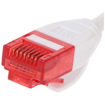 Goobay Goobay CAT 6 Slim-Patchkabel, U/UTP, weiß LAN-Kabel