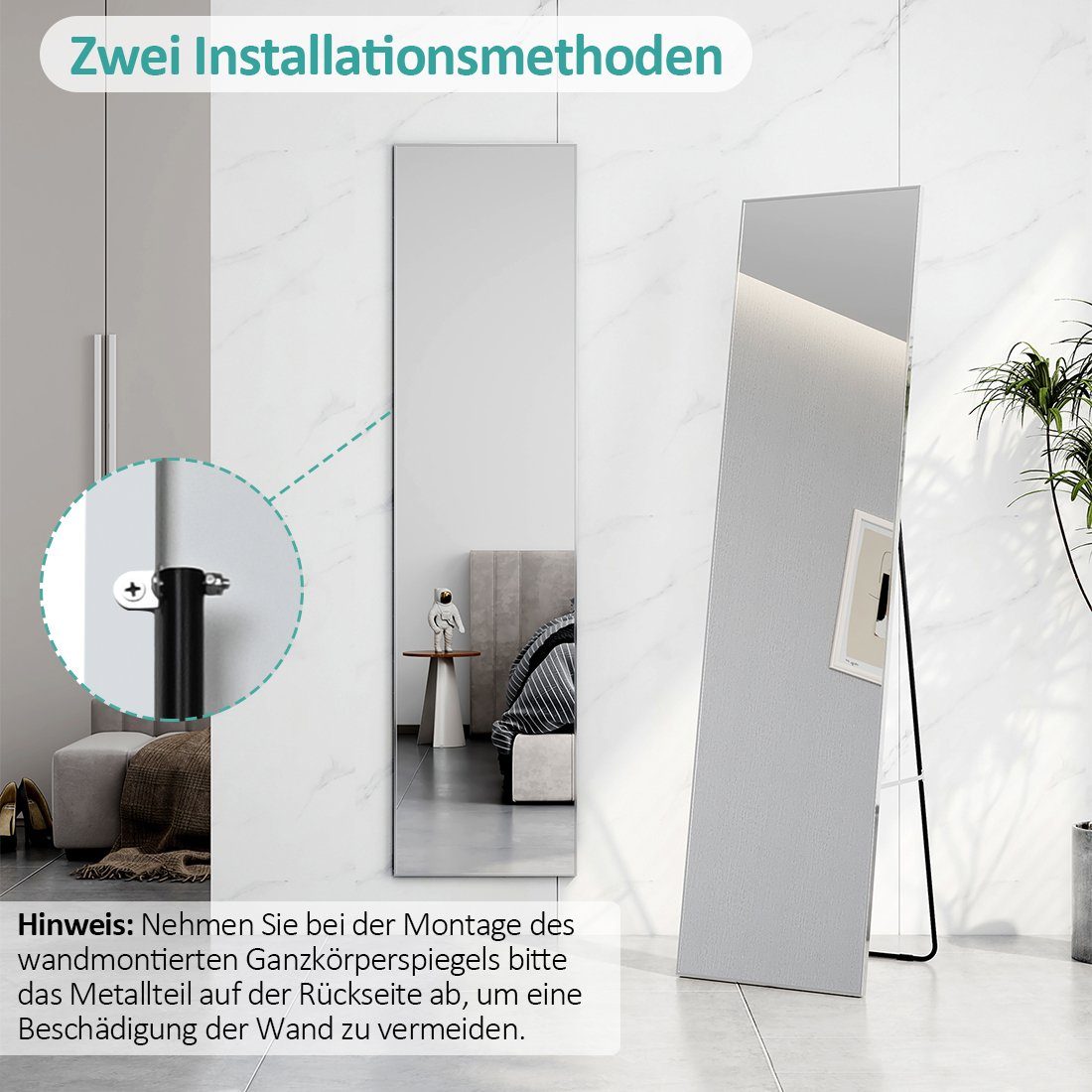 EMKE Standspiegel EMKE Standspiegel 160x40cm Ganzkörperspiegel günstig online kaufen