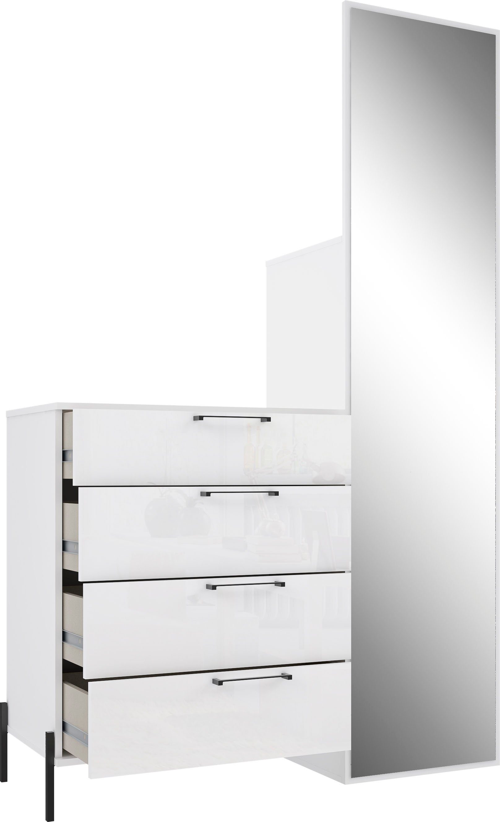 FORTE Elzzan cm 115,2 Breite Garderobenschrank