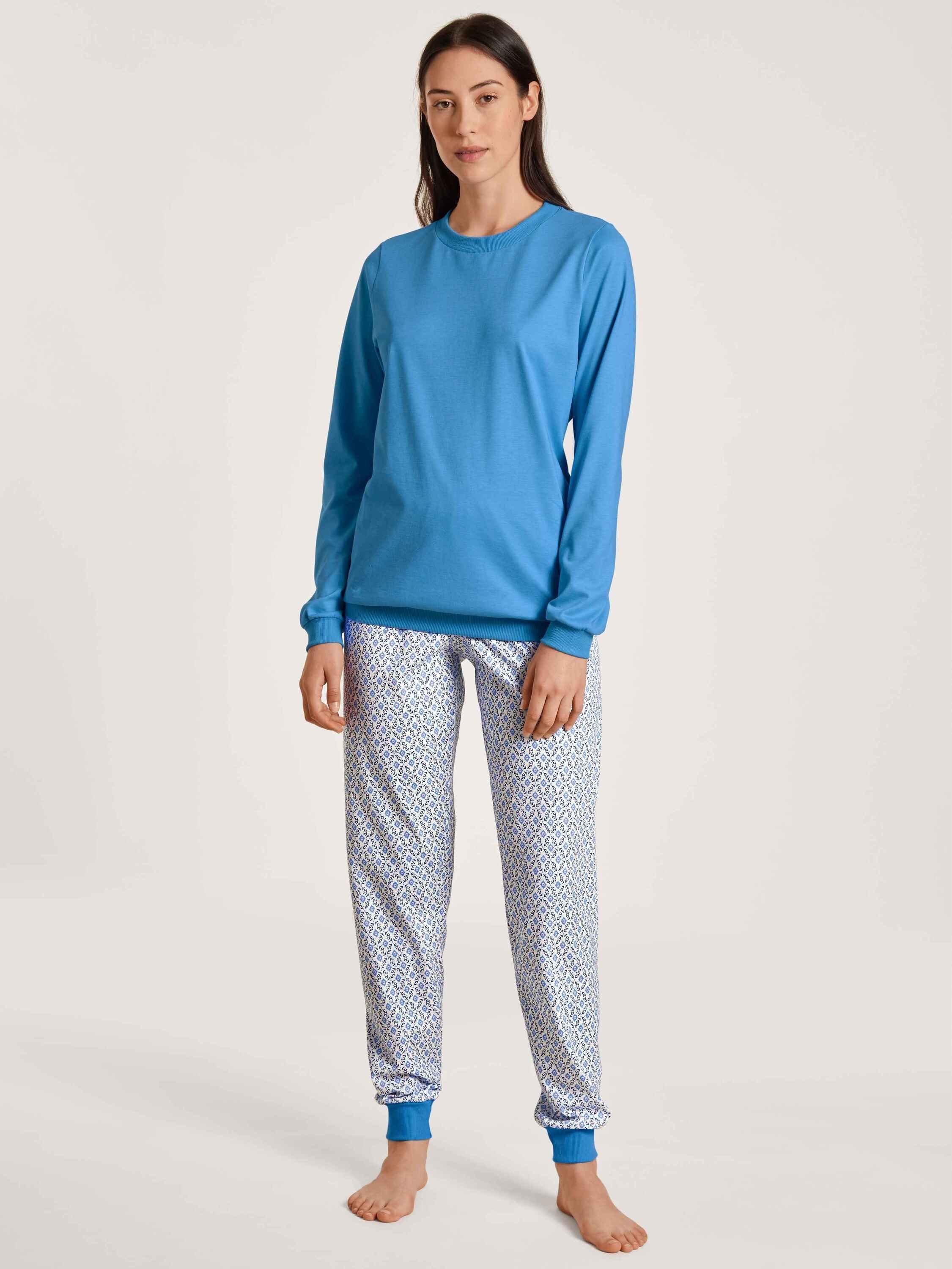 (2 Bündchen-Pyjama tlg) blue CALIDA Pyjama azurit