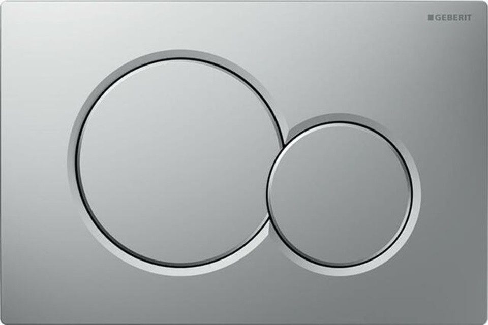 Betätigungsplatten GE BetPl. Sigma01, für 2-Mengen-Spülung mattchrom-lackiert