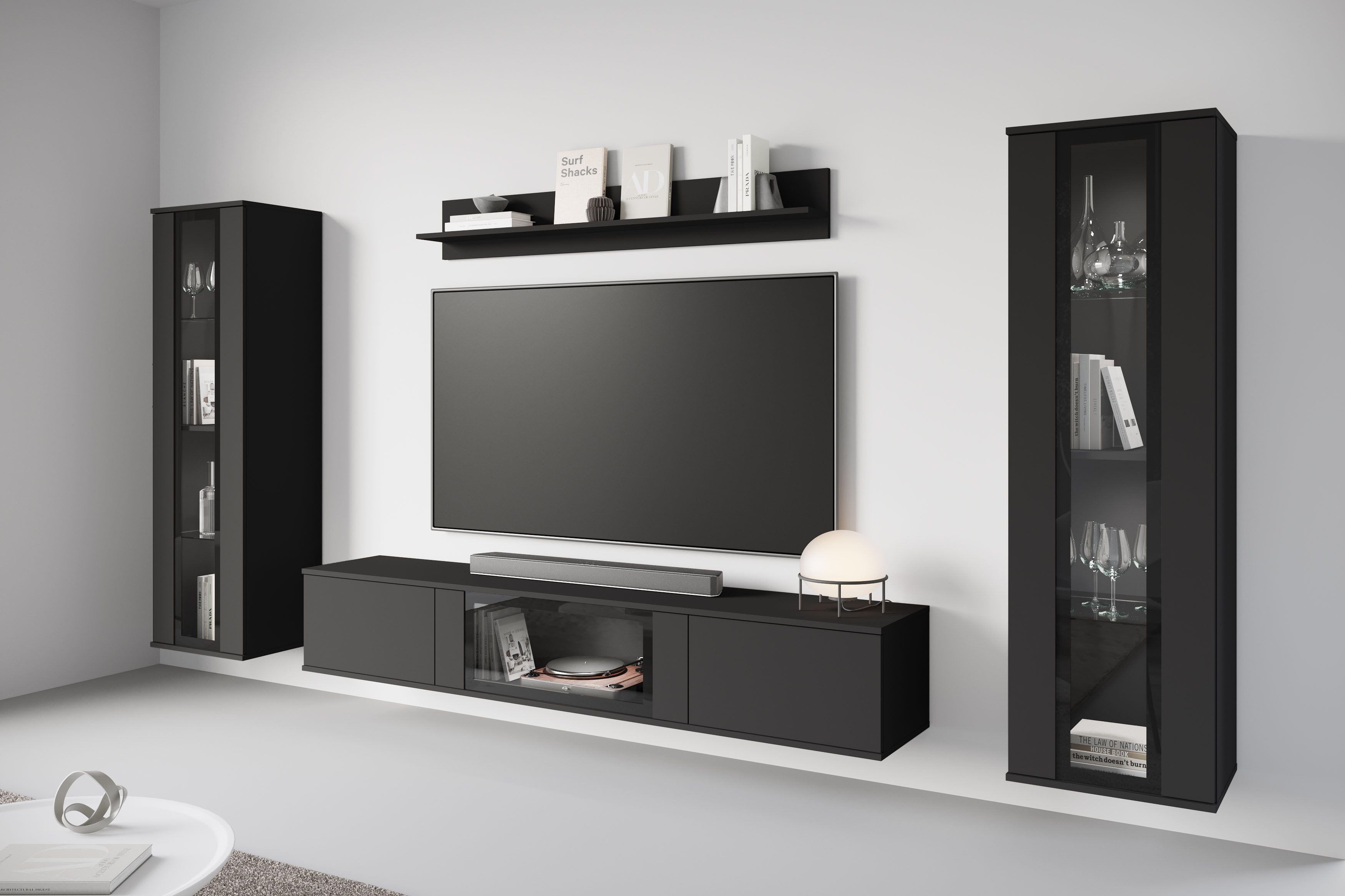 INOSIGN Wohnwand Caro, stehend und hängend montierbar, (Komplett-Set, 4-St. günstig online kaufen