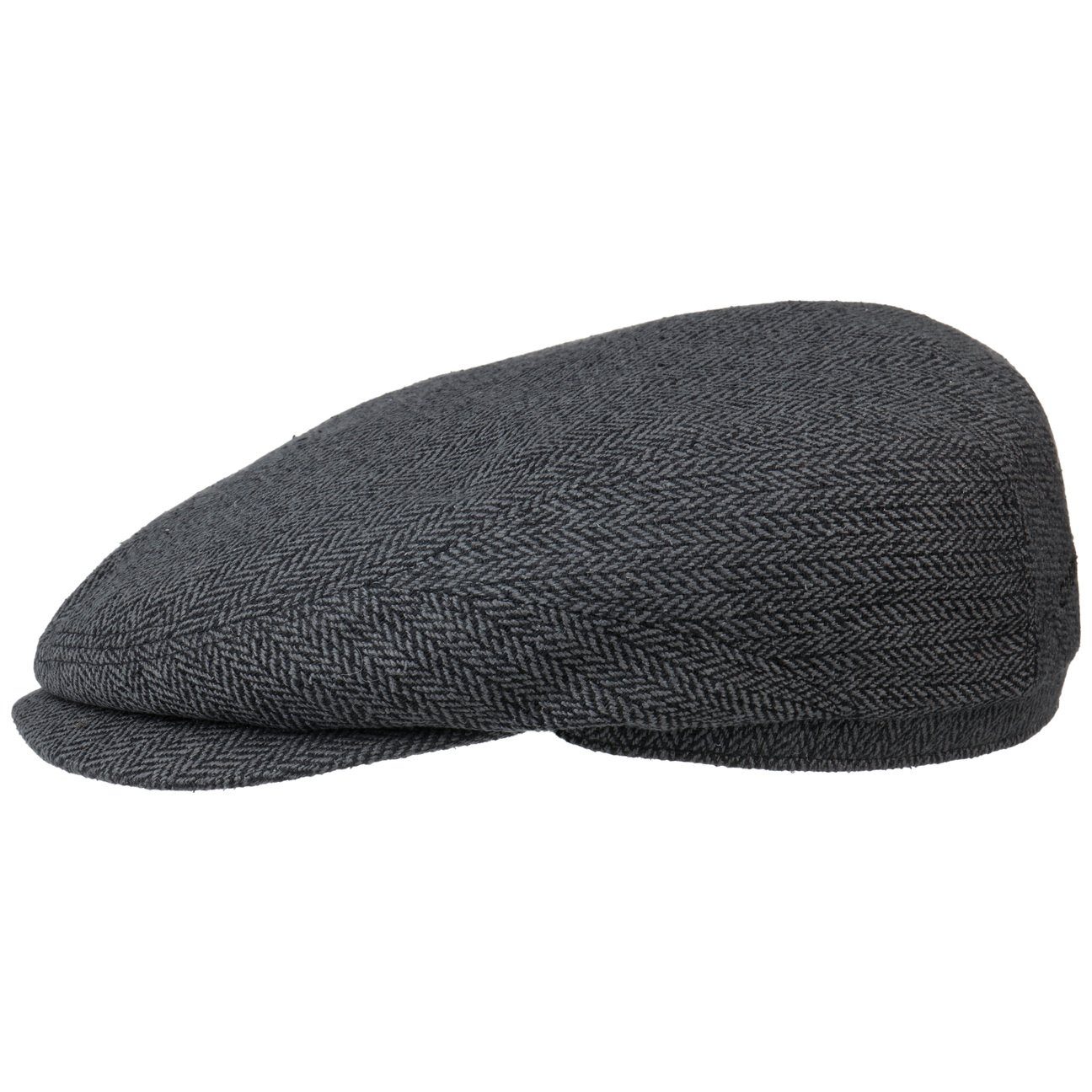 Stetson Flat Cap (1-St) Seidenmütze mit Schirm, Made in the EU