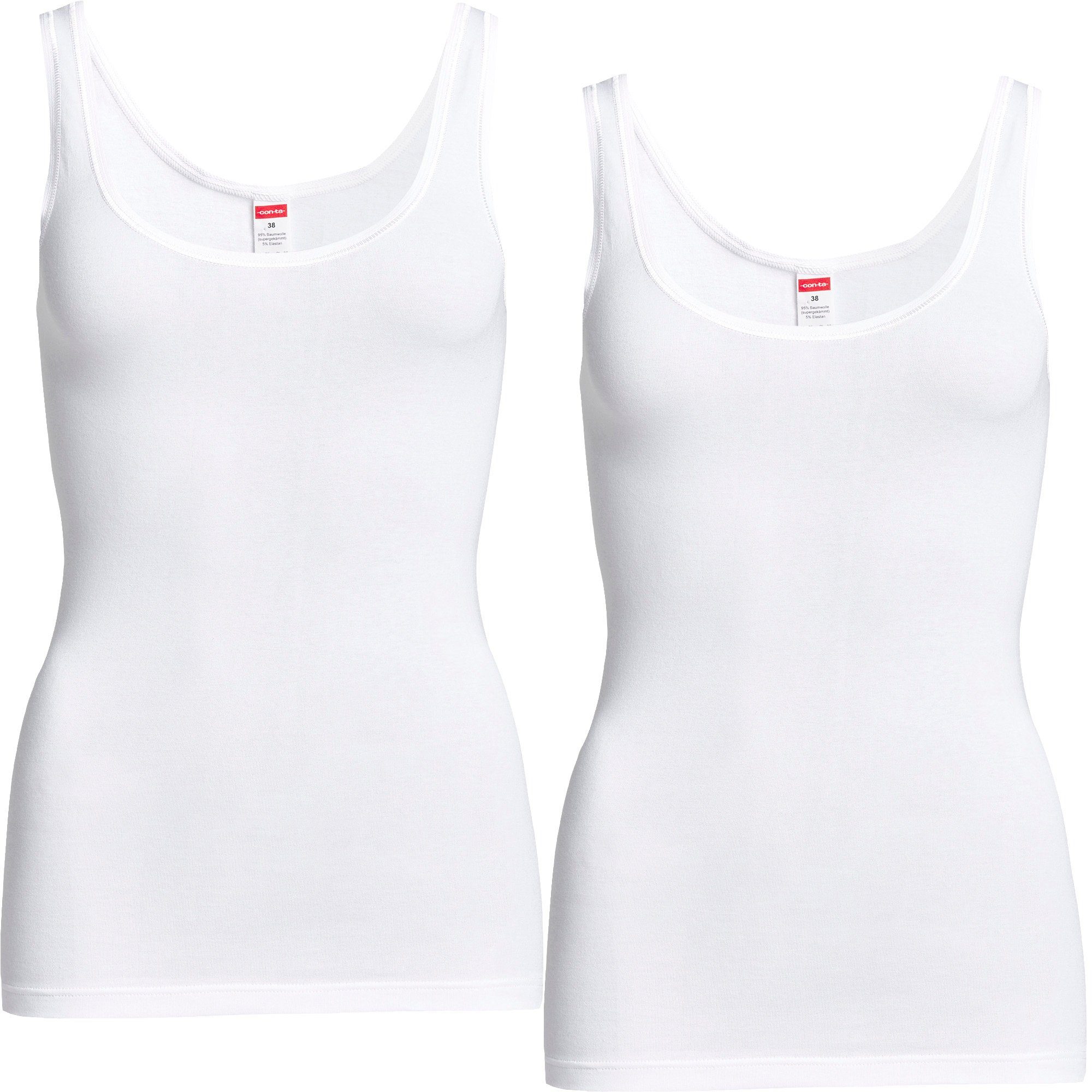 Unterhemd Damen-Unterhemd 2er-Pack