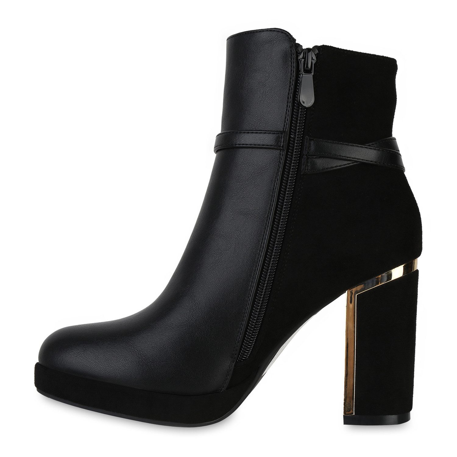 VAN HILL 841320 Stiefelette Damen Leicht Gefütterte Klassische Stiefeletten günstig online kaufen