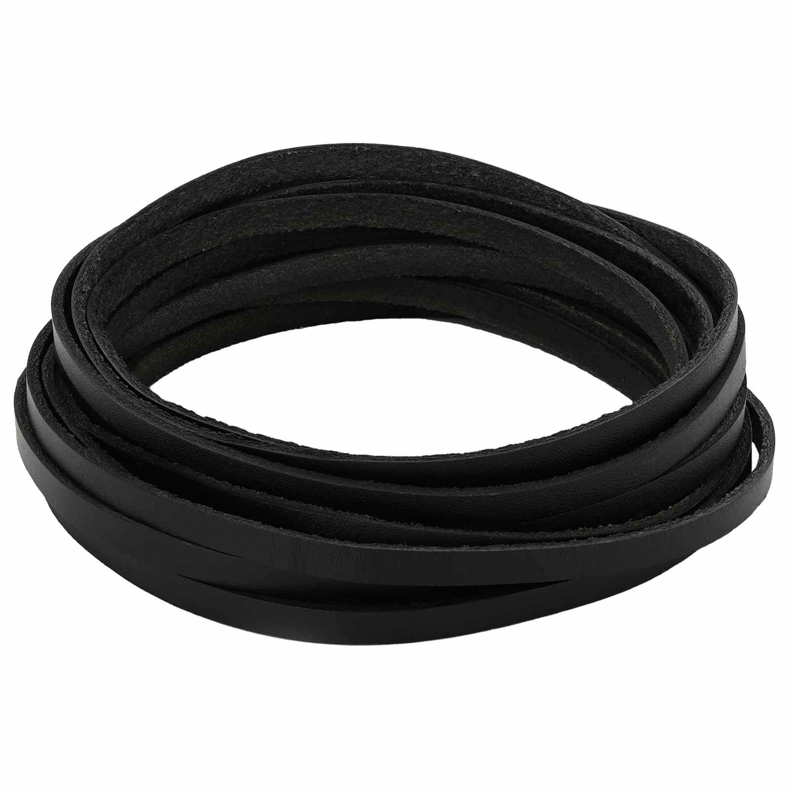 vidaXL Bastelnaturmaterial Lederriemen 1 Schwarz 1000 x 0,5 cm Leder, (1-tlg)