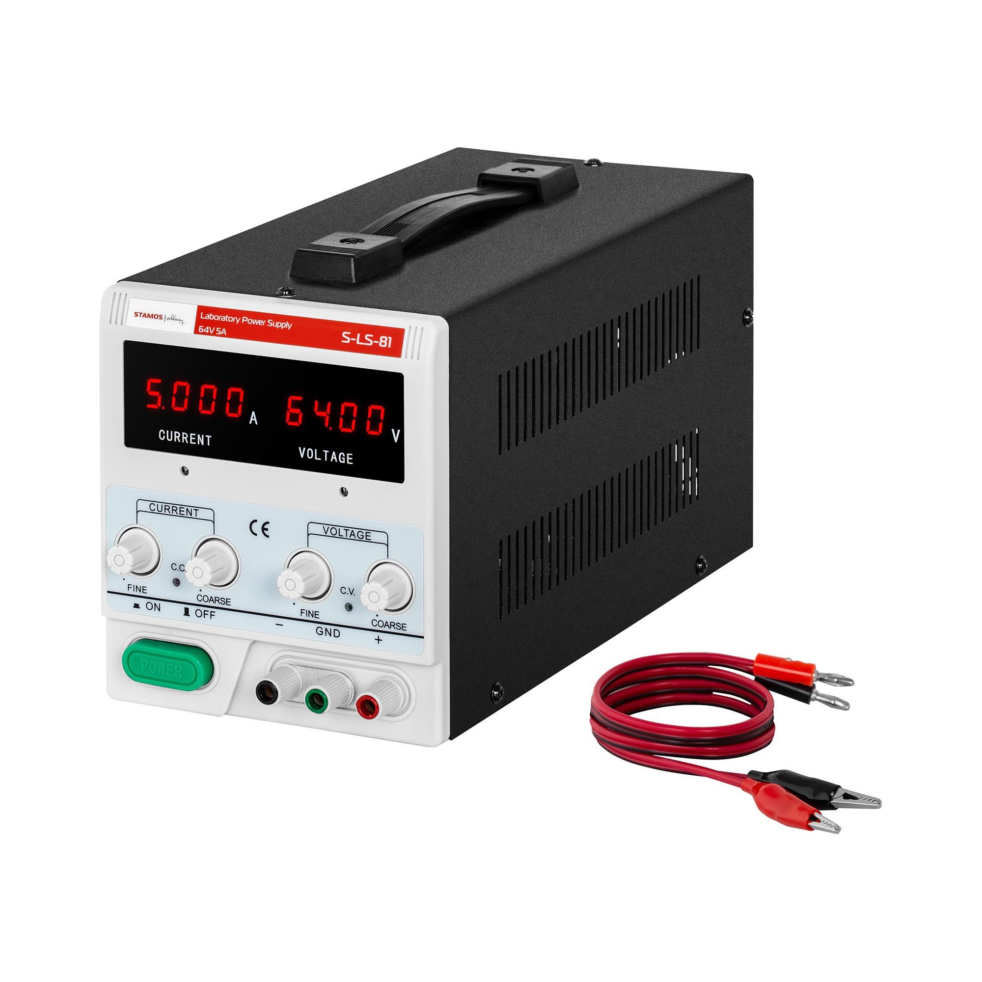 Stamos Welding Group Labornetzgerät 0 - 64 V / 0 - 5 A DC / 320 W Labornetzteil Netzgerät Labor-Netzteil