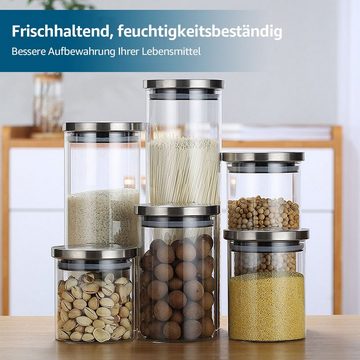 MULISOFT Vorratsglas Vorratsdose 19er Set, Glas, (19-tlg), BPA Frei Gewürzgläser, Gute Abdichtung, Spülmaschinenfest