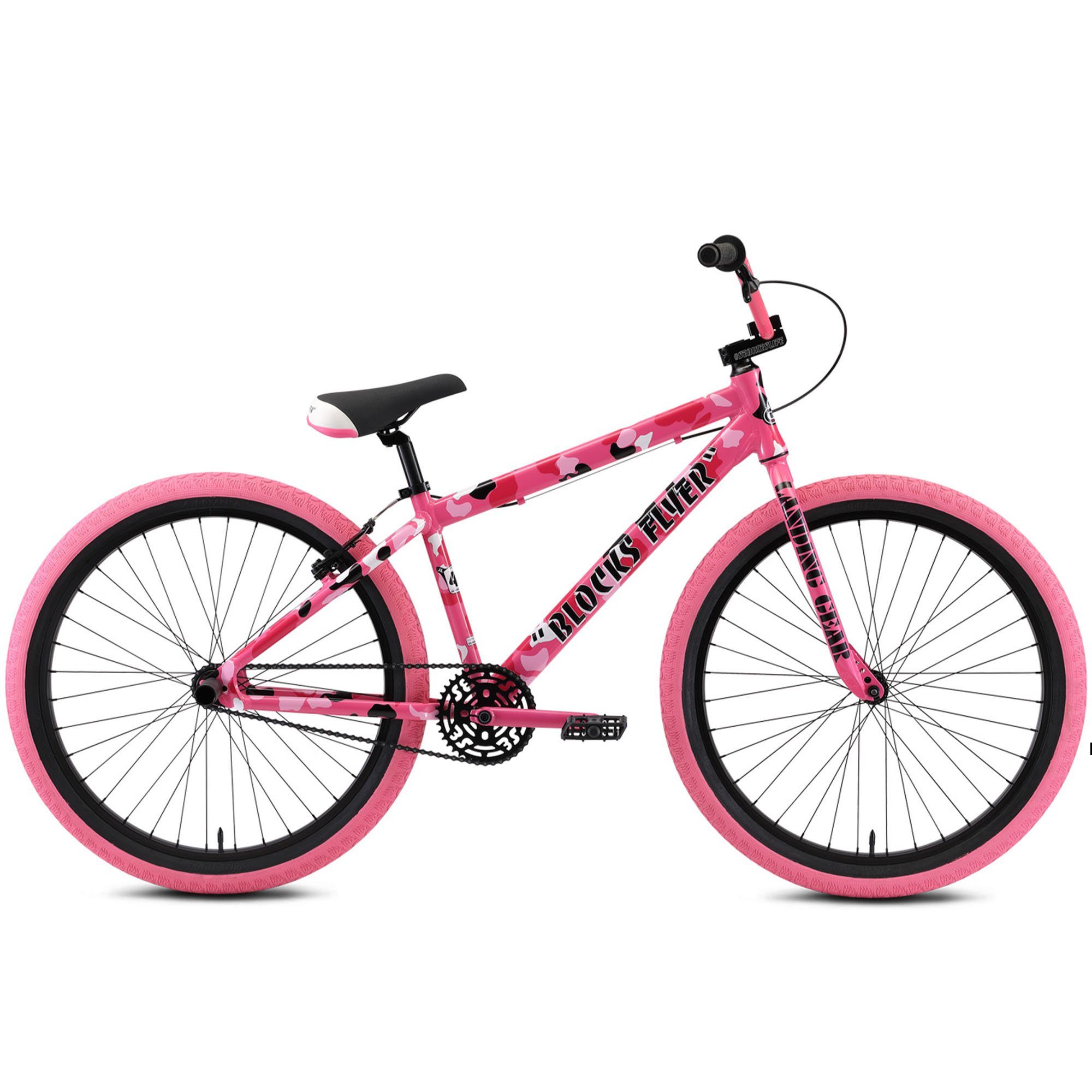 Cruiser Flyer, BMX-Rad 26 SE Blocks camo Bike Erwachsene Zoll Schaltung, ohne 160 und pink BMX ab 1 Jugendliche Fahrrad Bikes cm Gang,