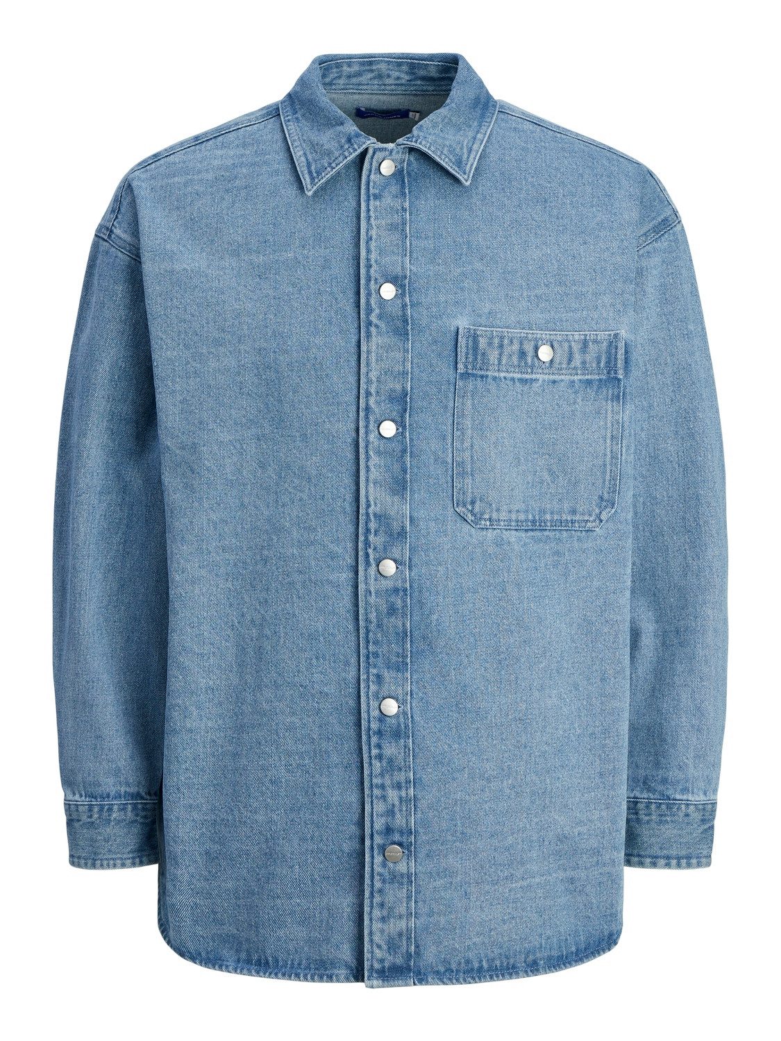 Jack & Jones Langarmhemd JORSANTORINI DENIM OVERSHIRT LS SN