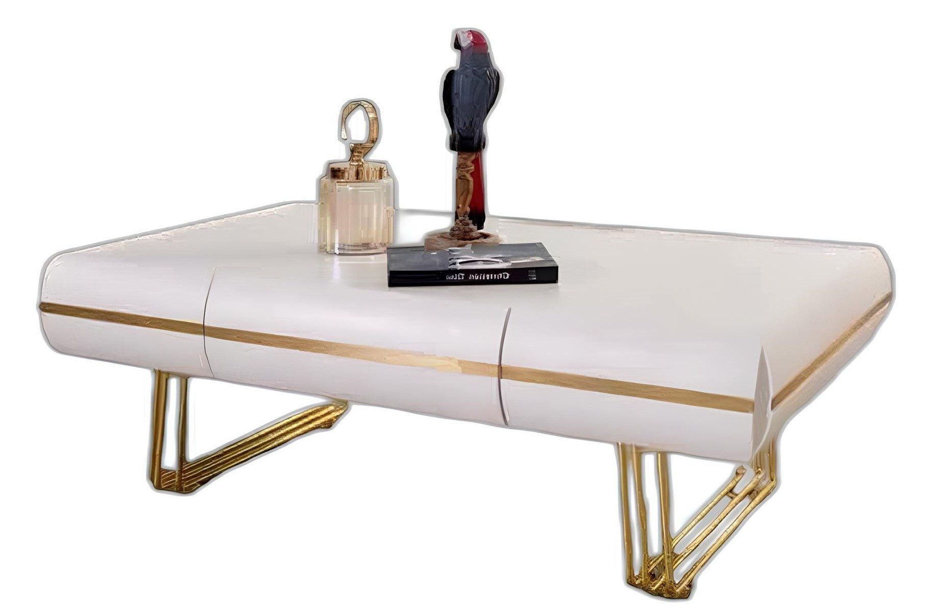 Couchtisch Moderner Couchtisch aus Holz mit eleganter Oberflächenstruktur
